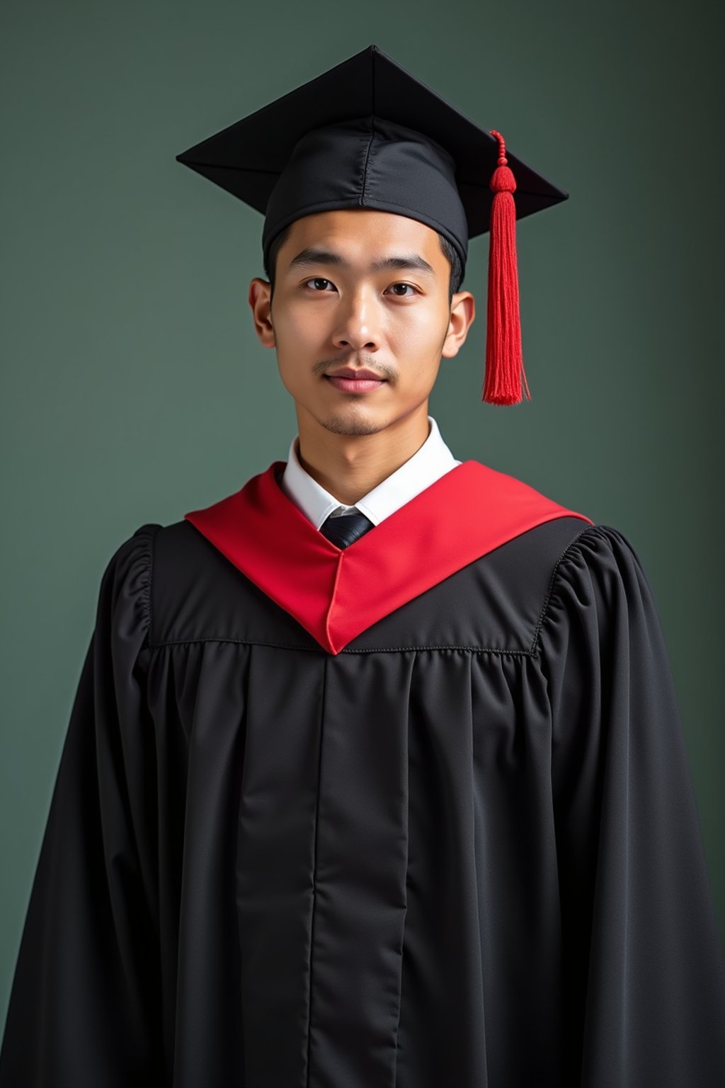 a graduate man in their academic gown