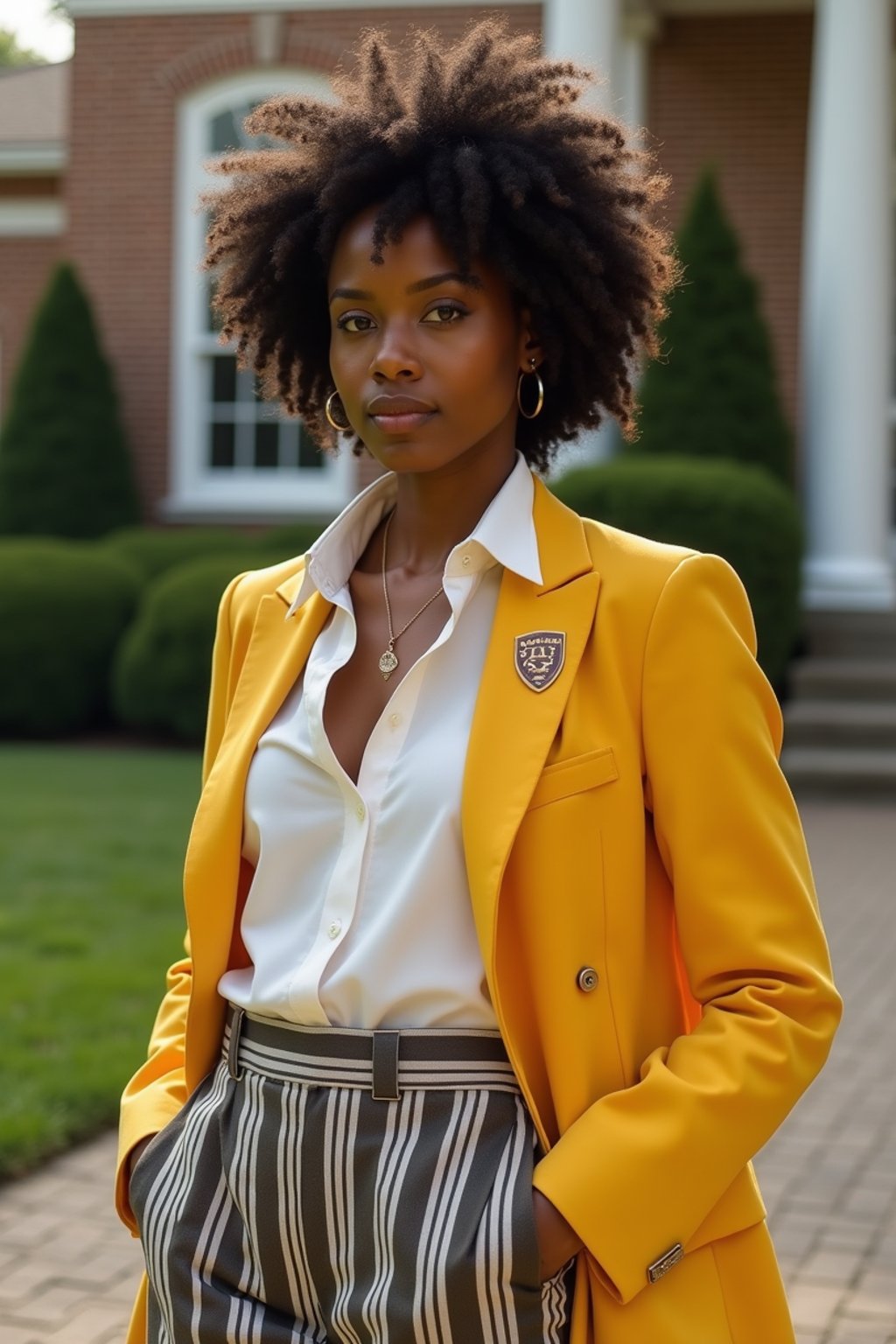 a woman in preppy style, old money aesthetic, posh style, elite school stlye, luxurious style, gossip girl neo-prep style, ralph lauren style, country club style, ivy league style