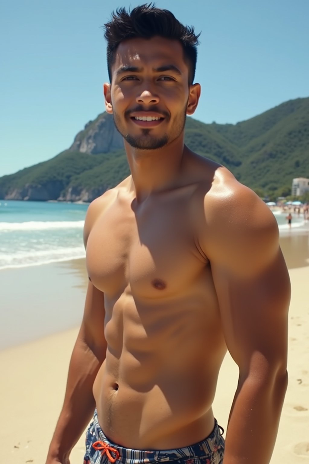 man in Rio de Janeiro at Ipanema Beach