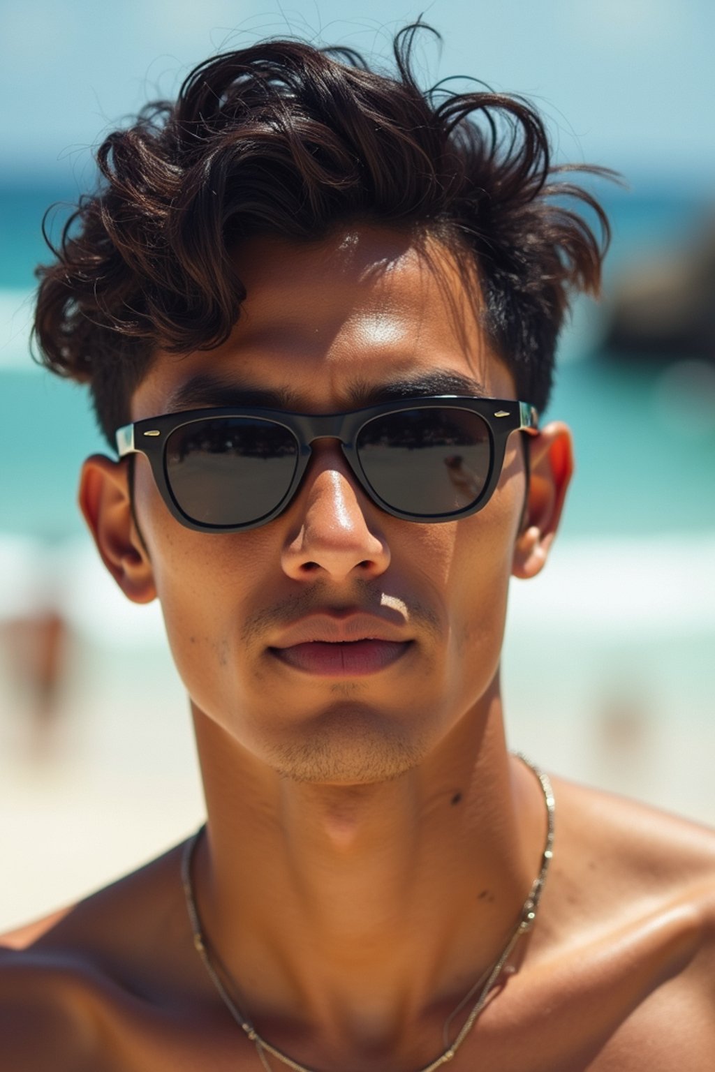 man in Rio de Janeiro at Ipanema Beach