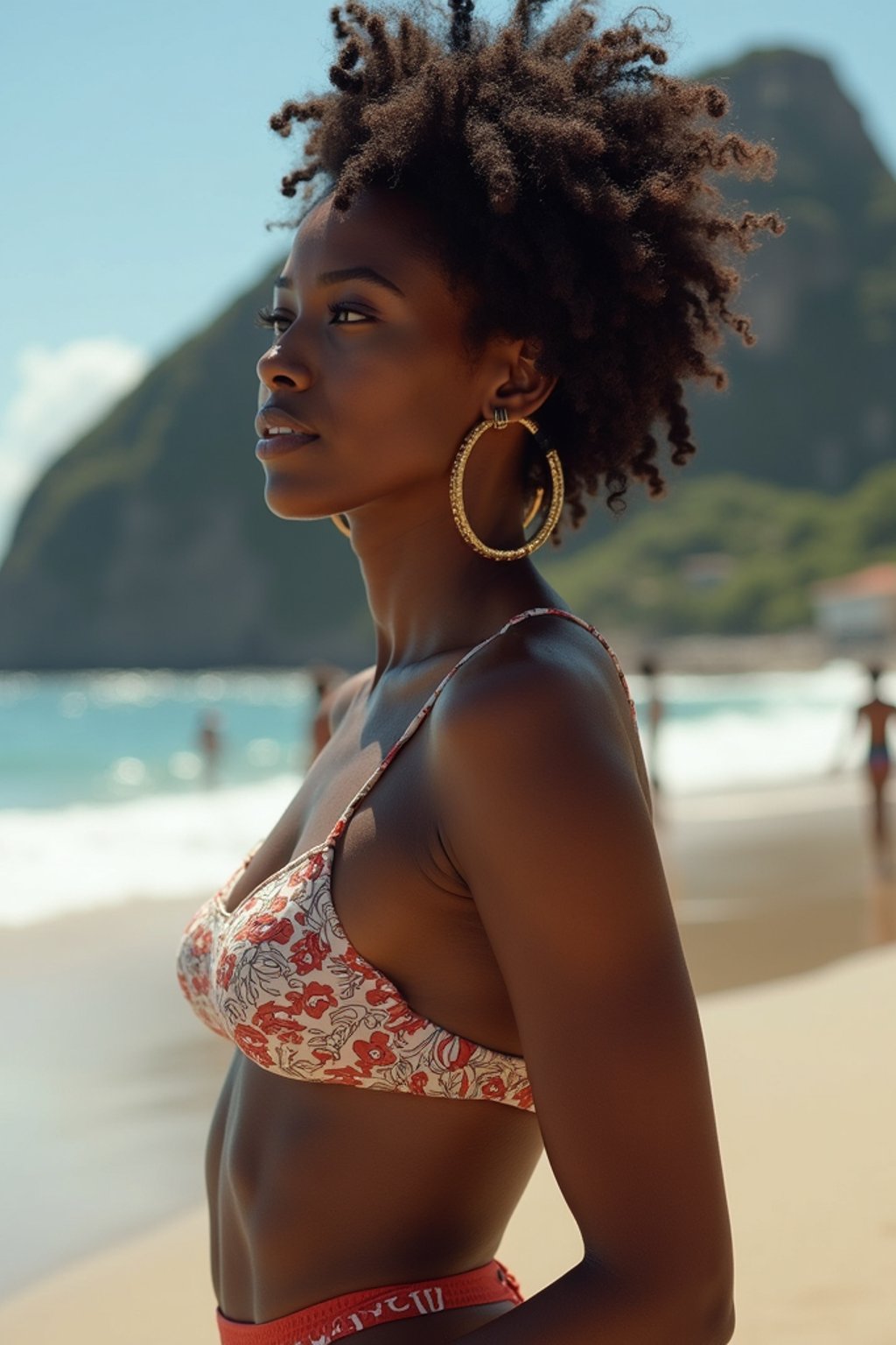 woman in Rio de Janeiro at Ipanema Beach