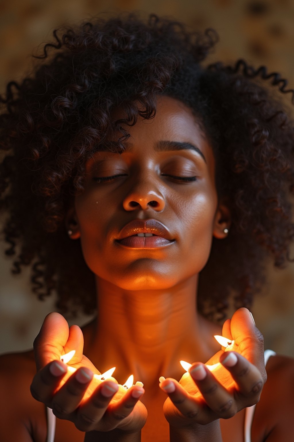 woman receiving energy healing in a healing circle