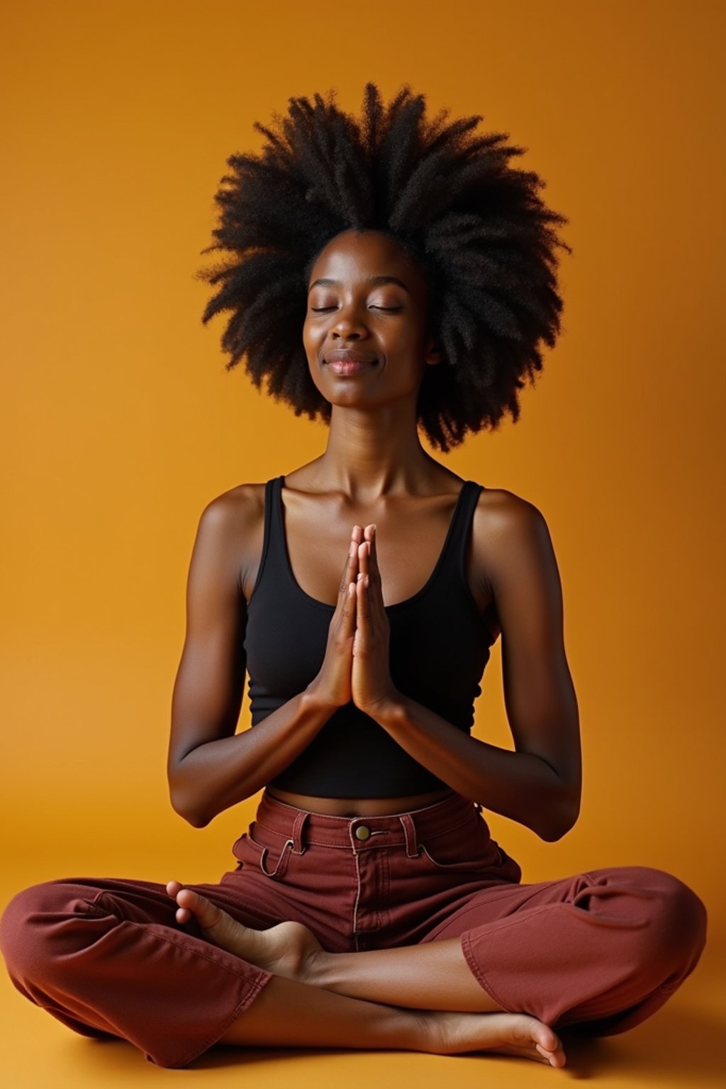 woman engaging in a mindfulness practice