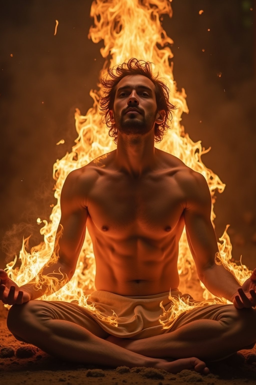 man receiving energy healing in a healing circle