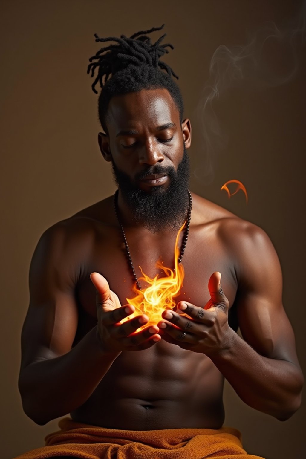 man receiving energy healing in a healing circle