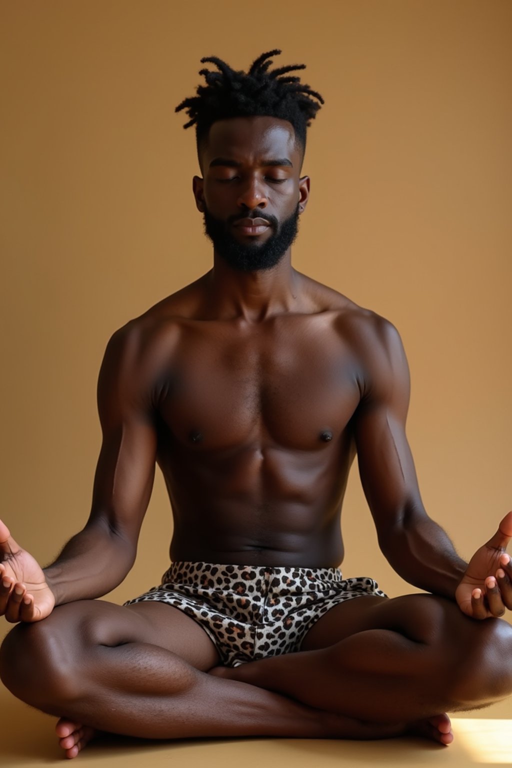 man engaging in a mindfulness practice