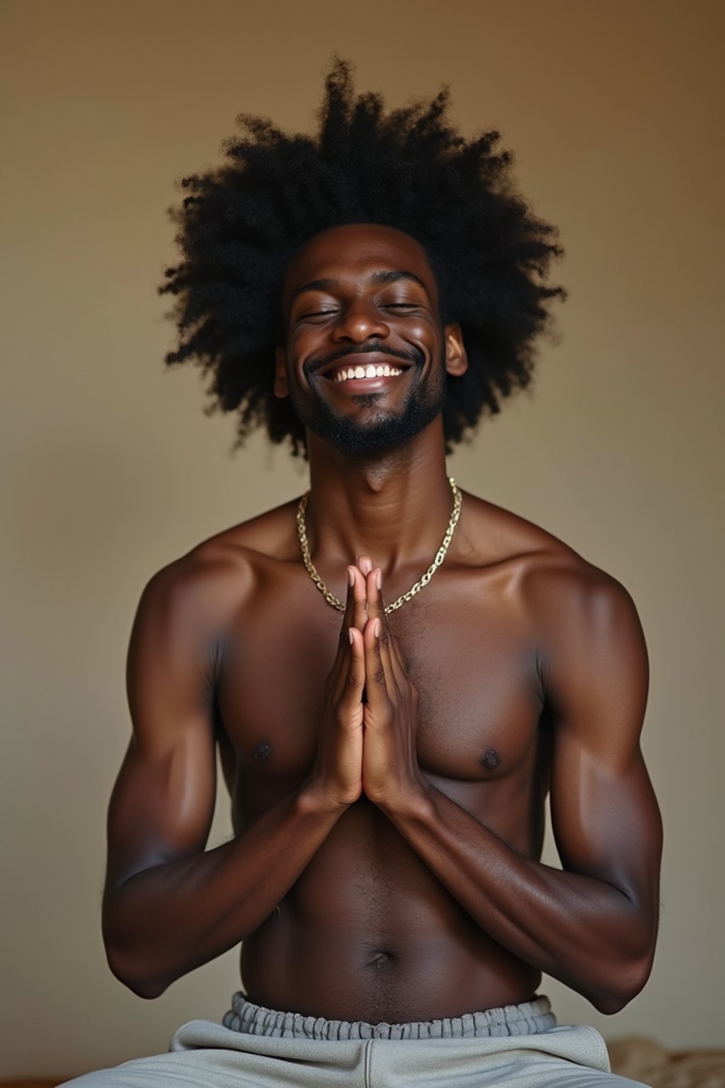 man engaging in a mindfulness practice