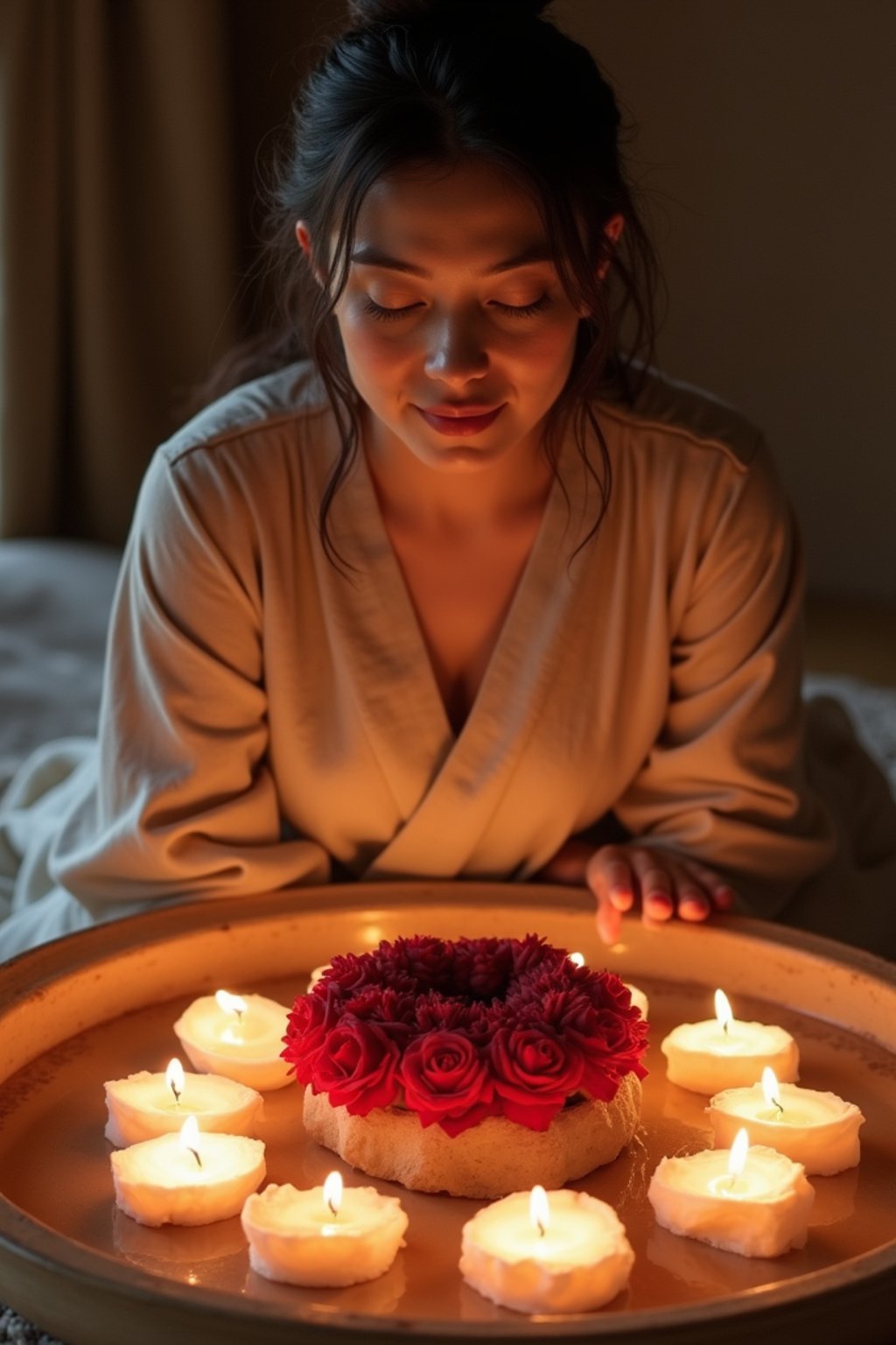 woman receiving energy healing in a healing circle