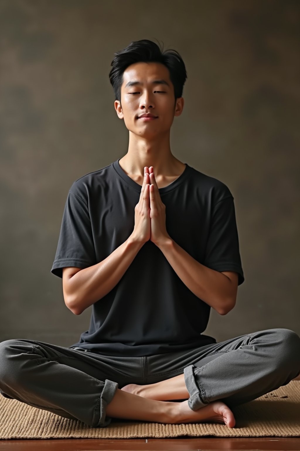 man engaging in a mindfulness practice