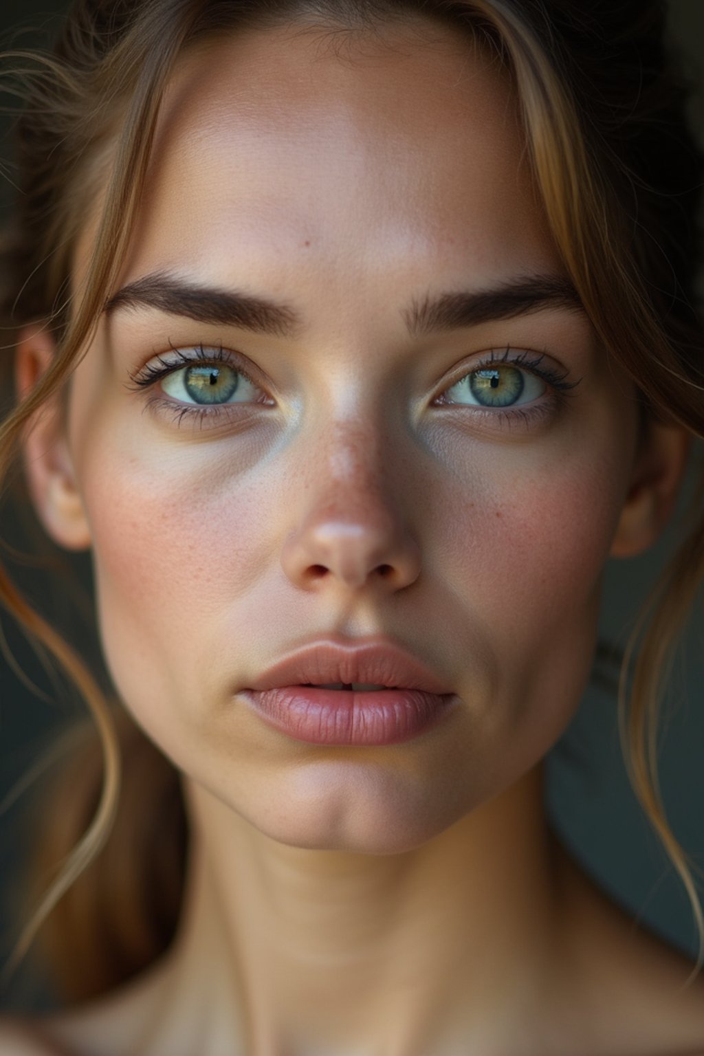 close up of woman without makeup