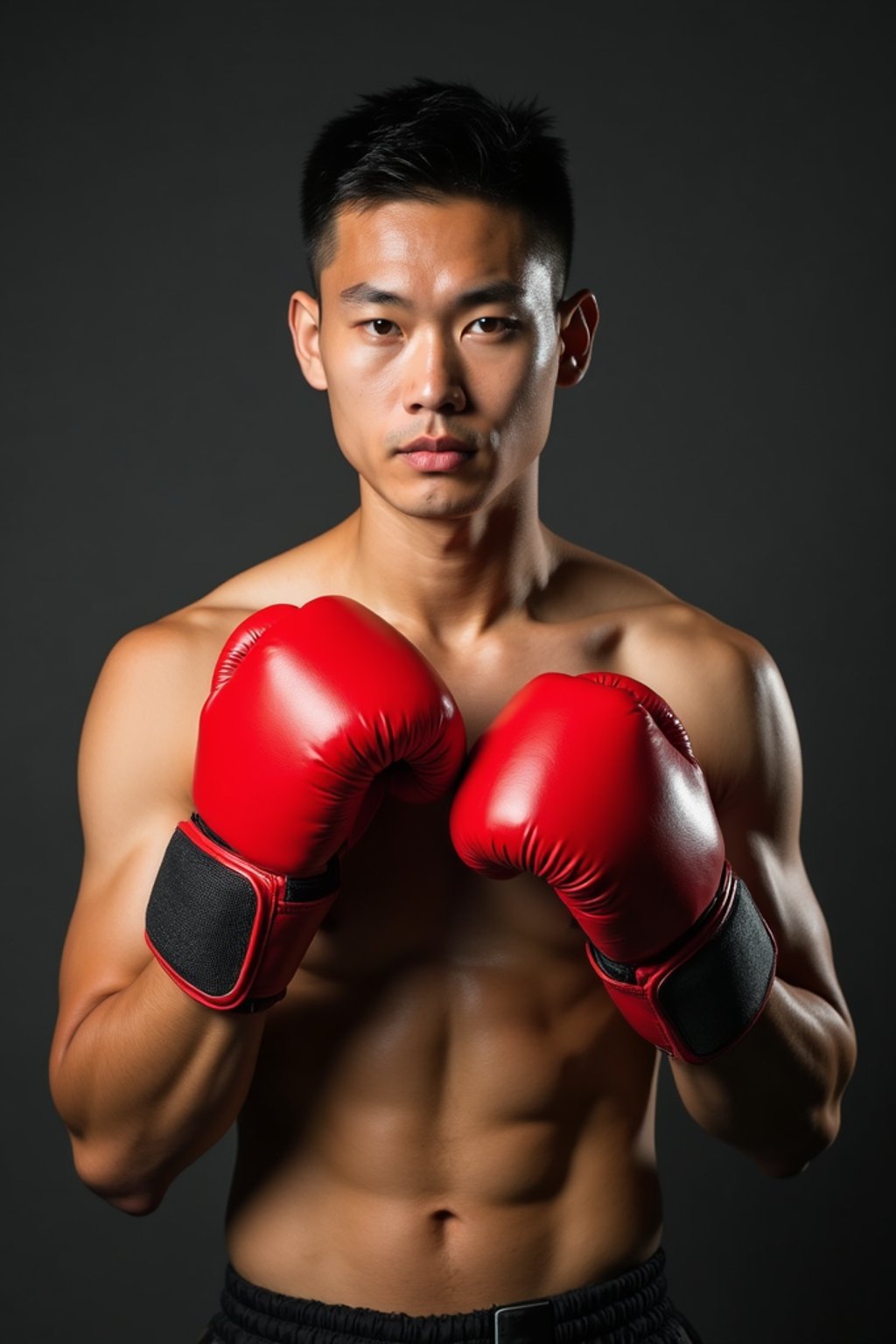 man as a Boxer wearing Boxing Gloves