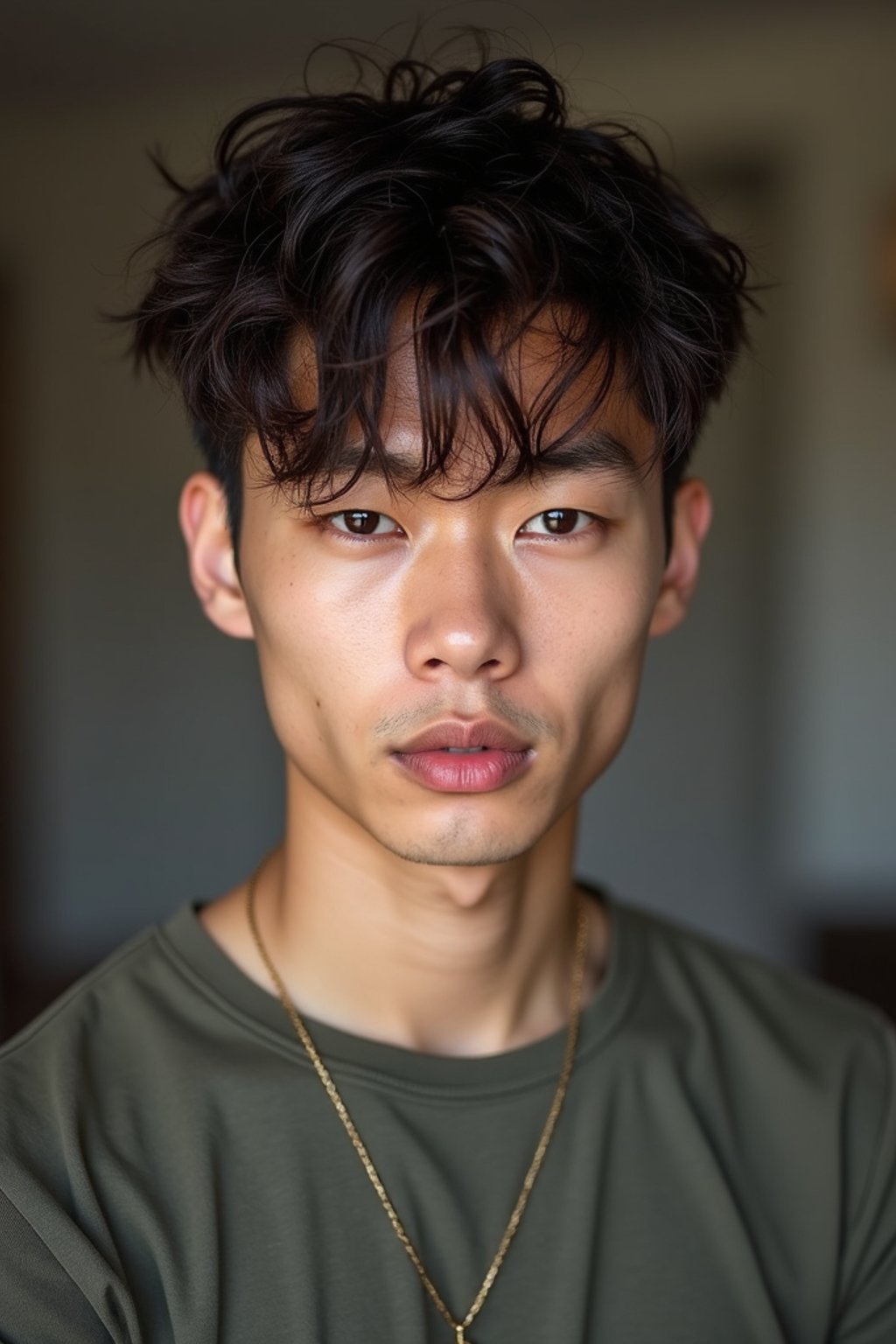 man with brunette hair dyed