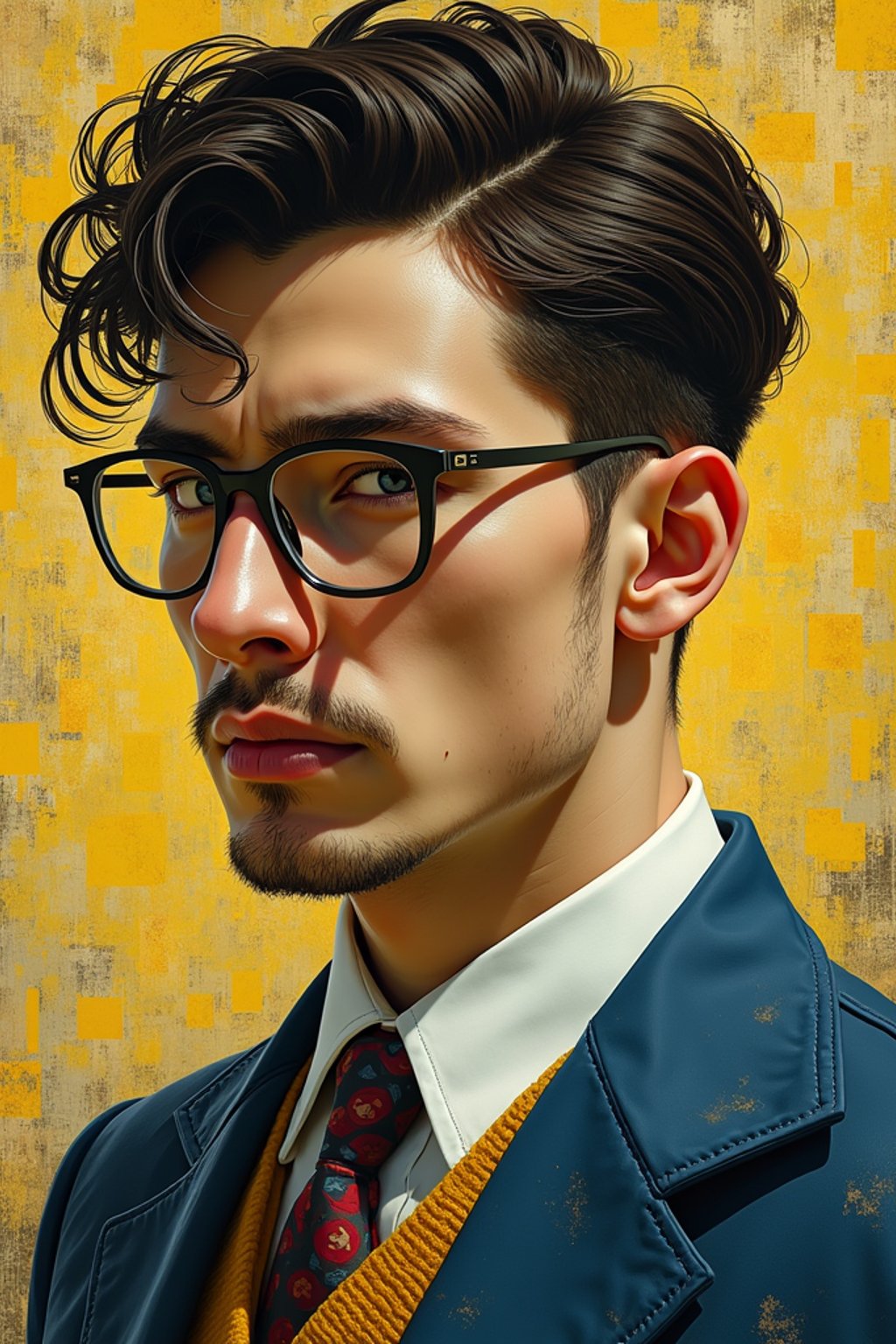 man in style of Van Gogh, elegant, intricate, digital painting, artstation, concept art, smooth, sharp focus, illustration, art by van gogh