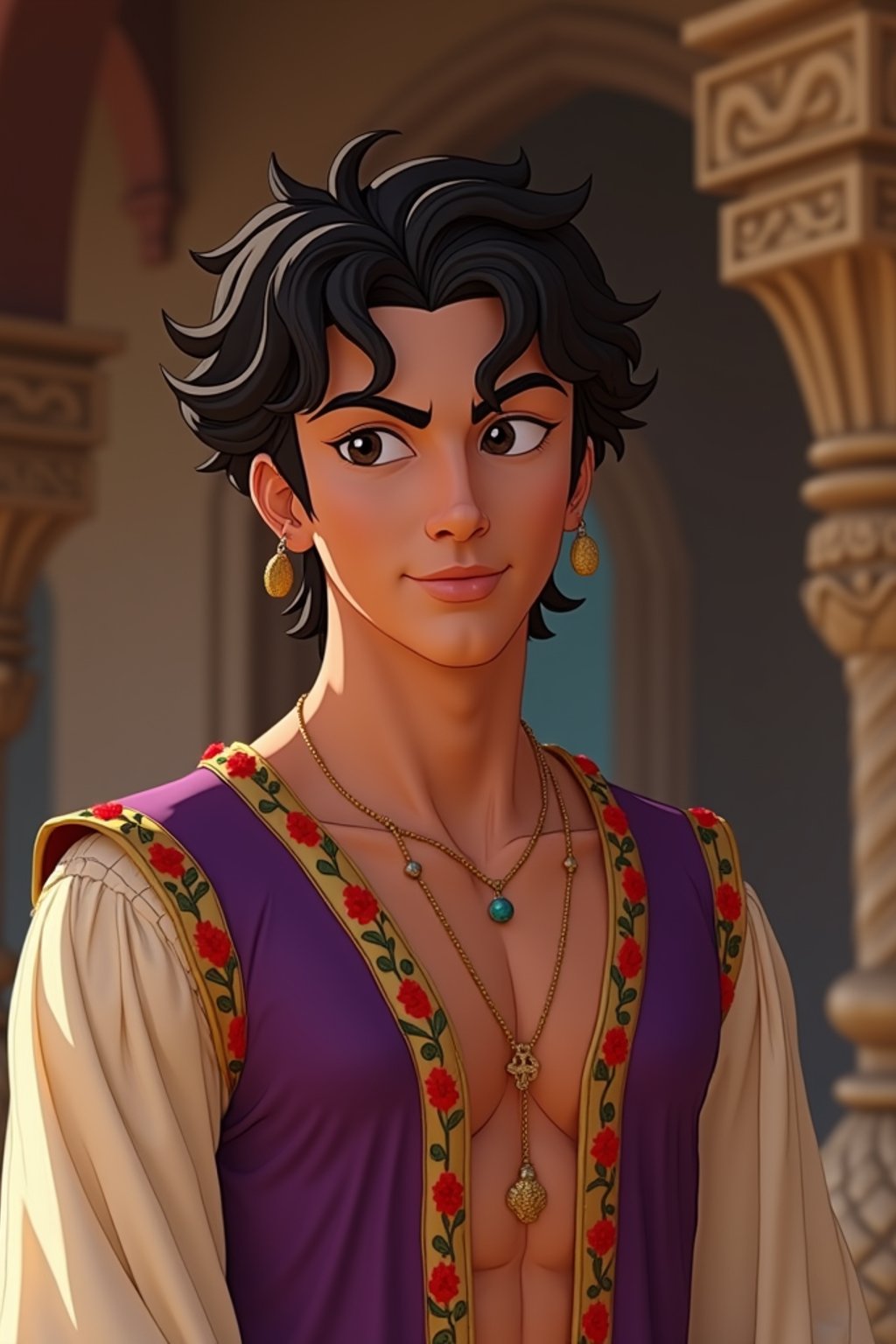 man as Aladdin prince  from Disney