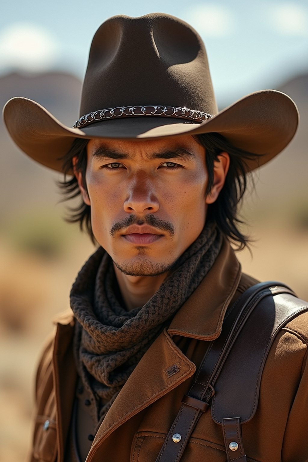 man as Cowboy in the Wild West