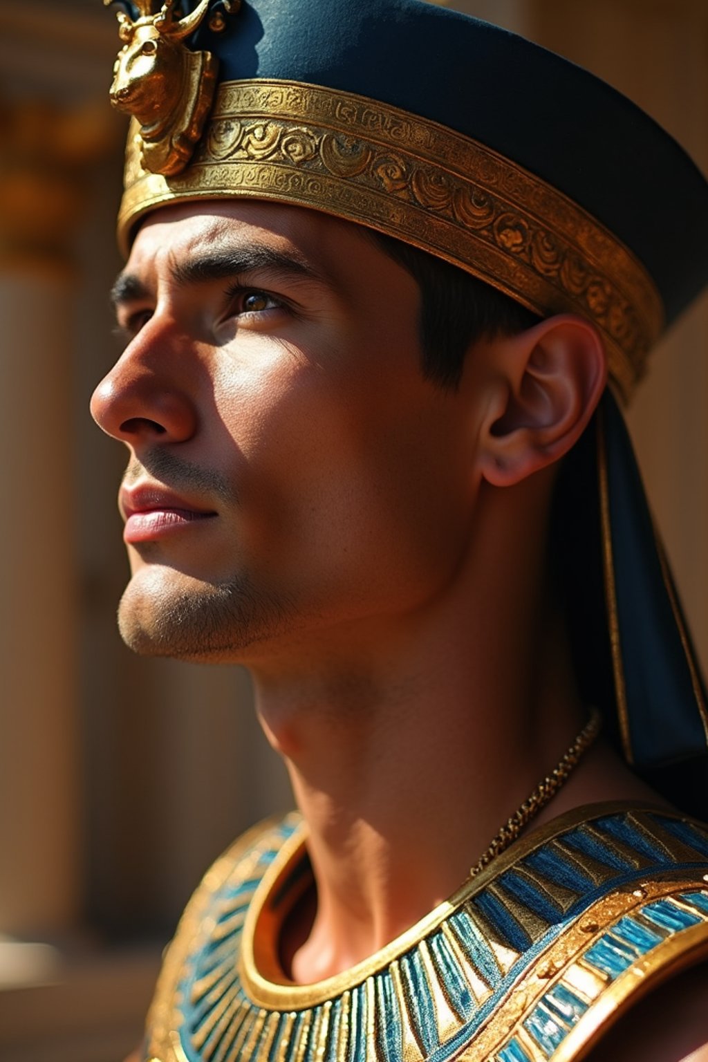 man as Egyptian Pharaoh Emperor