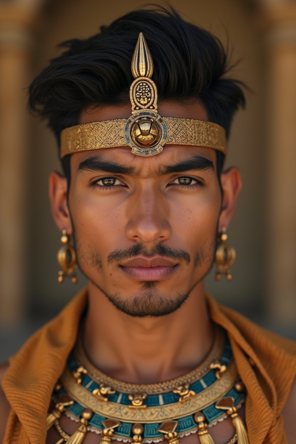 man as Egyptian Pharaoh Emperor