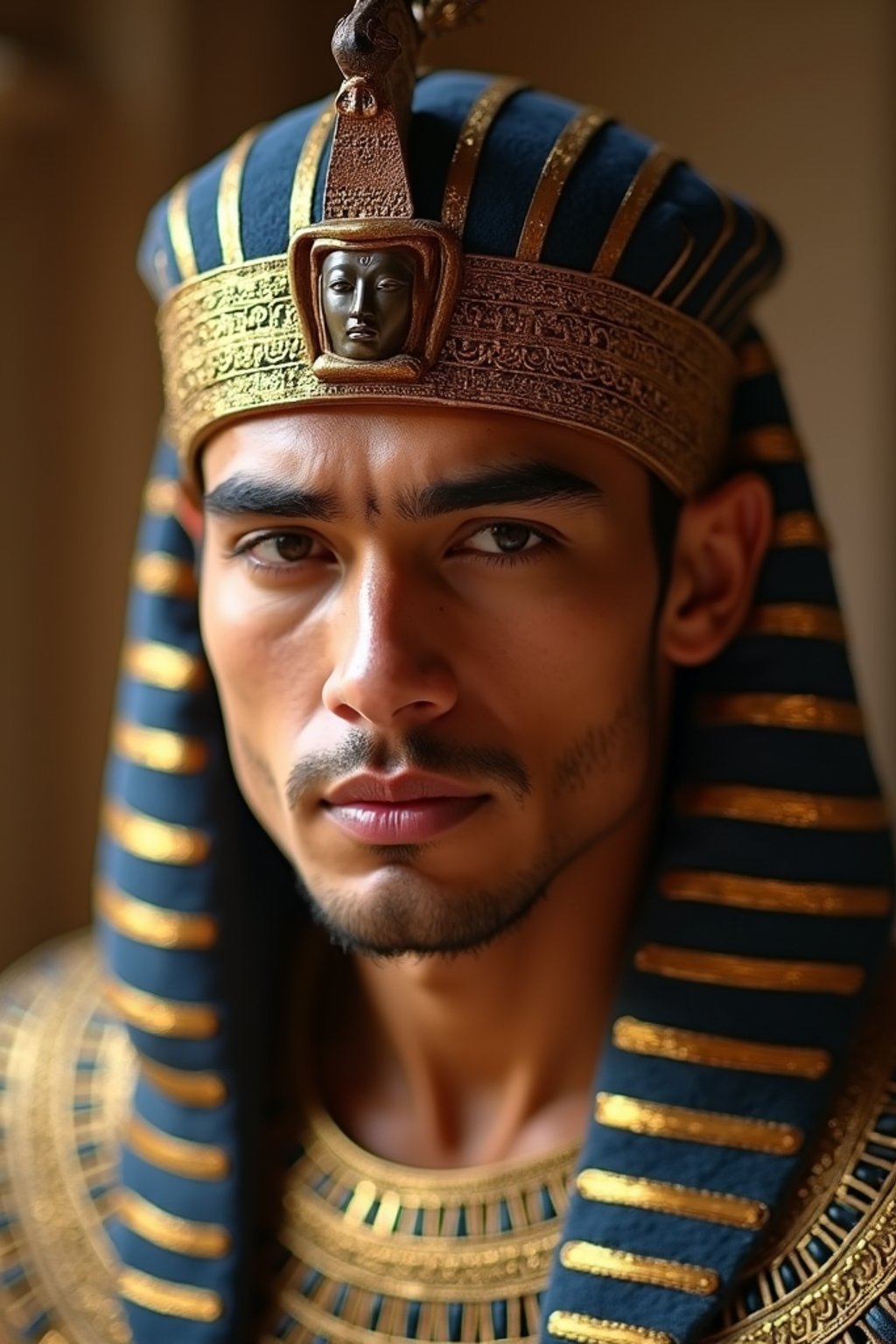 man as Egyptian Pharaoh Emperor