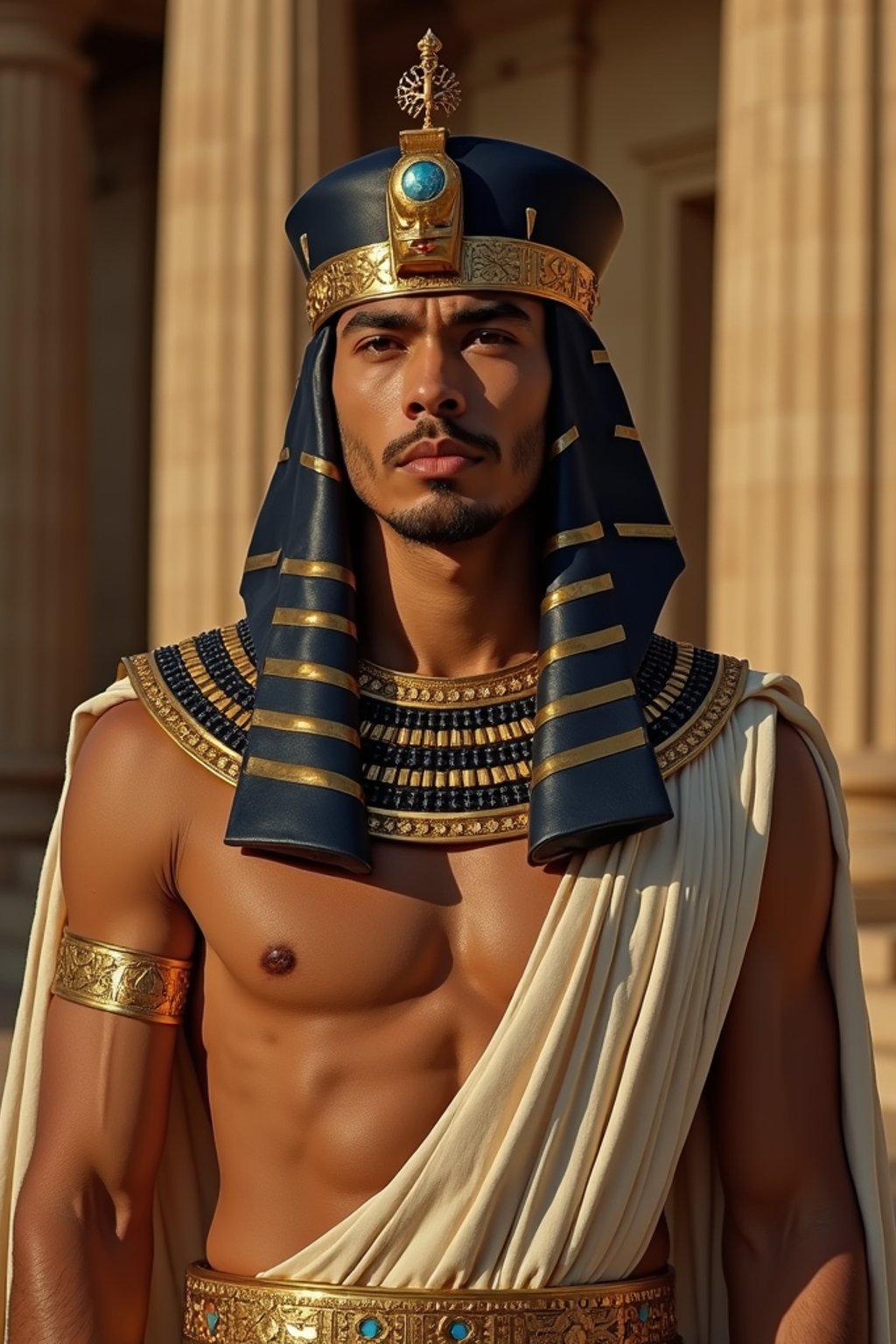 man as Egyptian Pharaoh Emperor