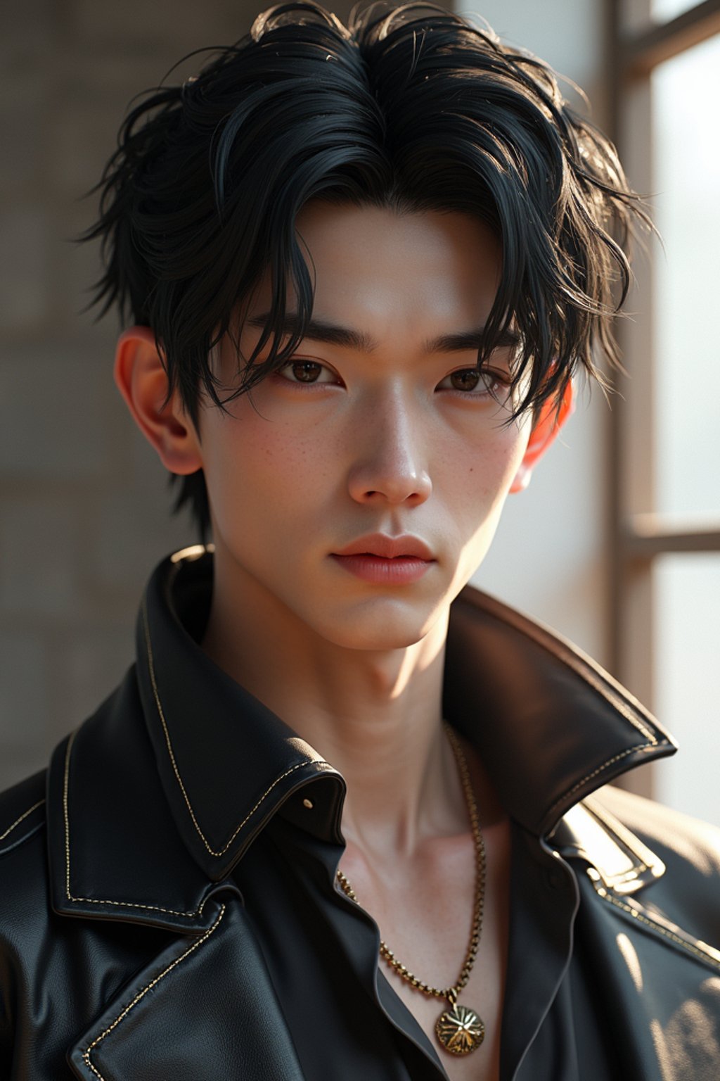 a male man  as a beautiful fashion charming dreamlike man with lv jewelry, character art, art by artgerm lau and wlop and and ilya kuvshinov and john singer sargent, hyperdetailed, 8 k realistic, symmetrical, frostbite 3 engine, cryengine, dof, trending on artstation, digital art