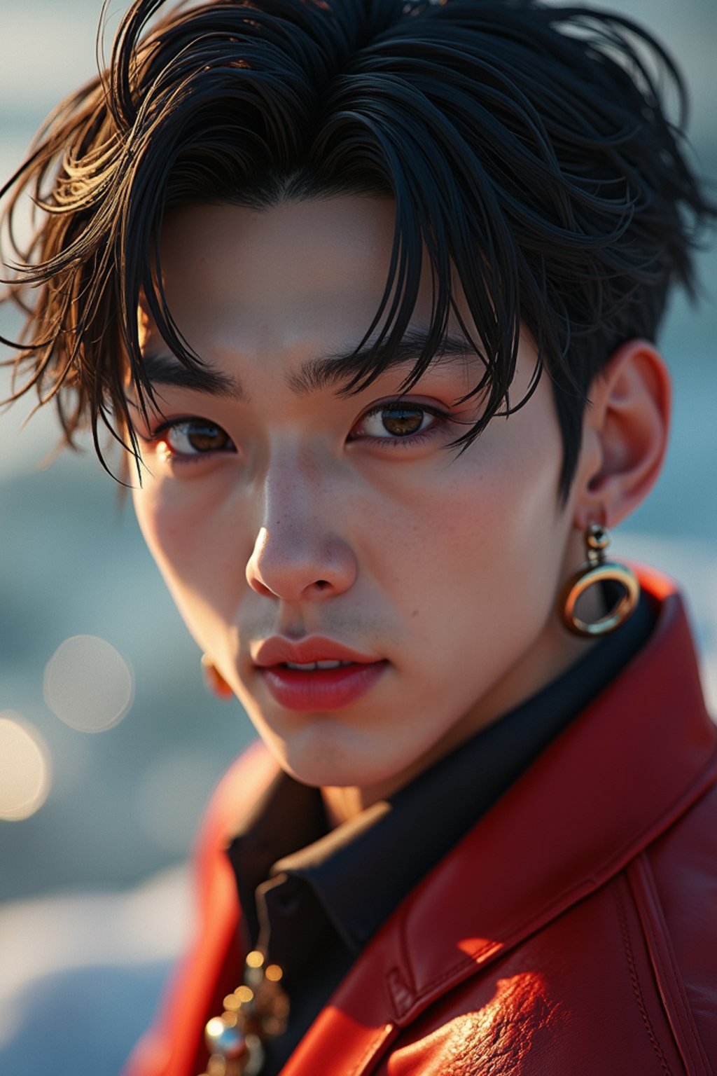 a male man  as a beautiful fashion charming dreamlike man with lv jewelry, character art, art by artgerm lau and wlop and and ilya kuvshinov and john singer sargent, hyperdetailed, 8 k realistic, symmetrical, frostbite 3 engine, cryengine, dof, trending on artstation, digital art