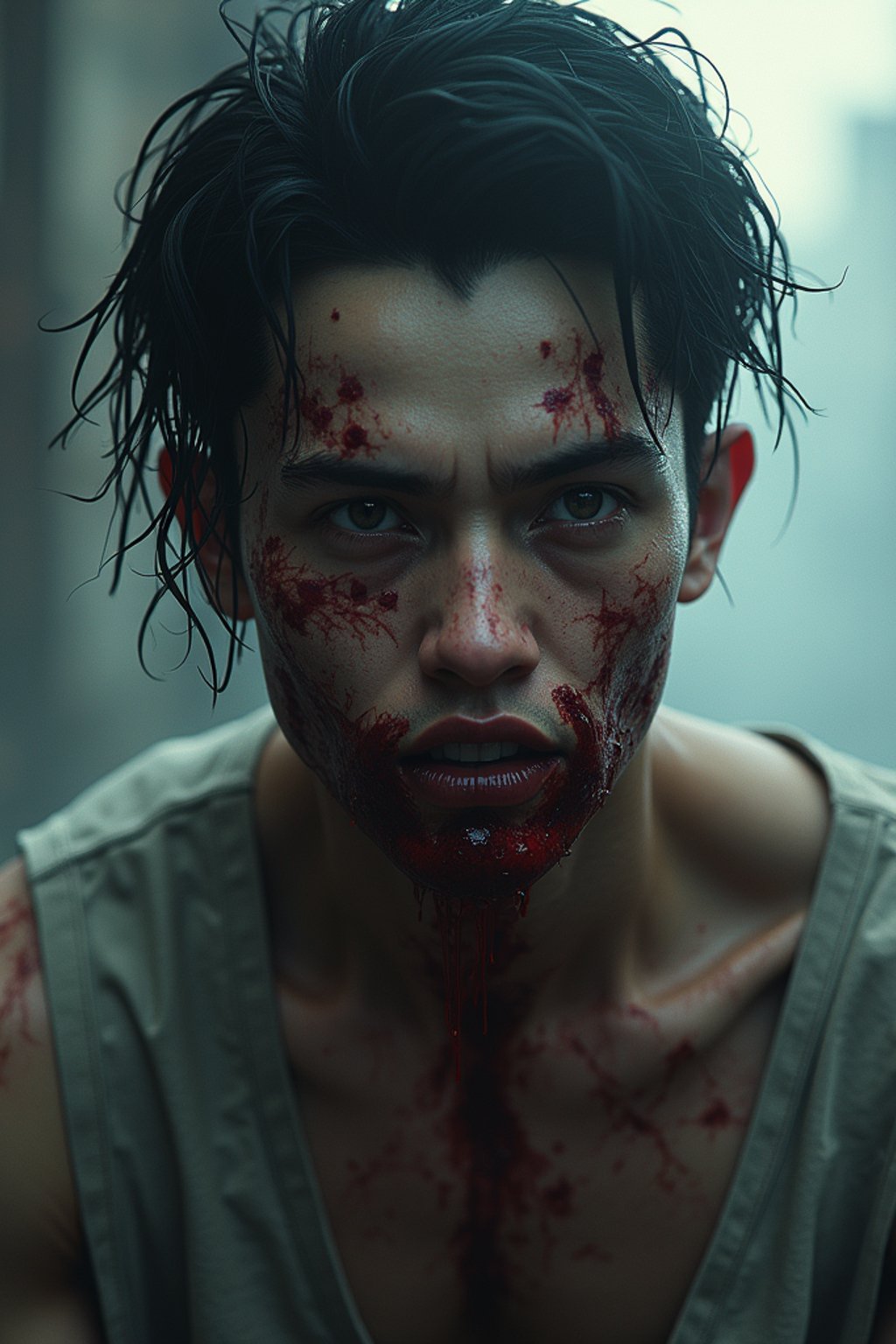 man as a zombie, 7 days to die zombie, fine art, award winning, intricate, elegant, sharp focus, cinematic lighting, digital painting, 8 k concept art, art by guweiz and z. w. gu, masterpiece, trending on artstation, 8 k