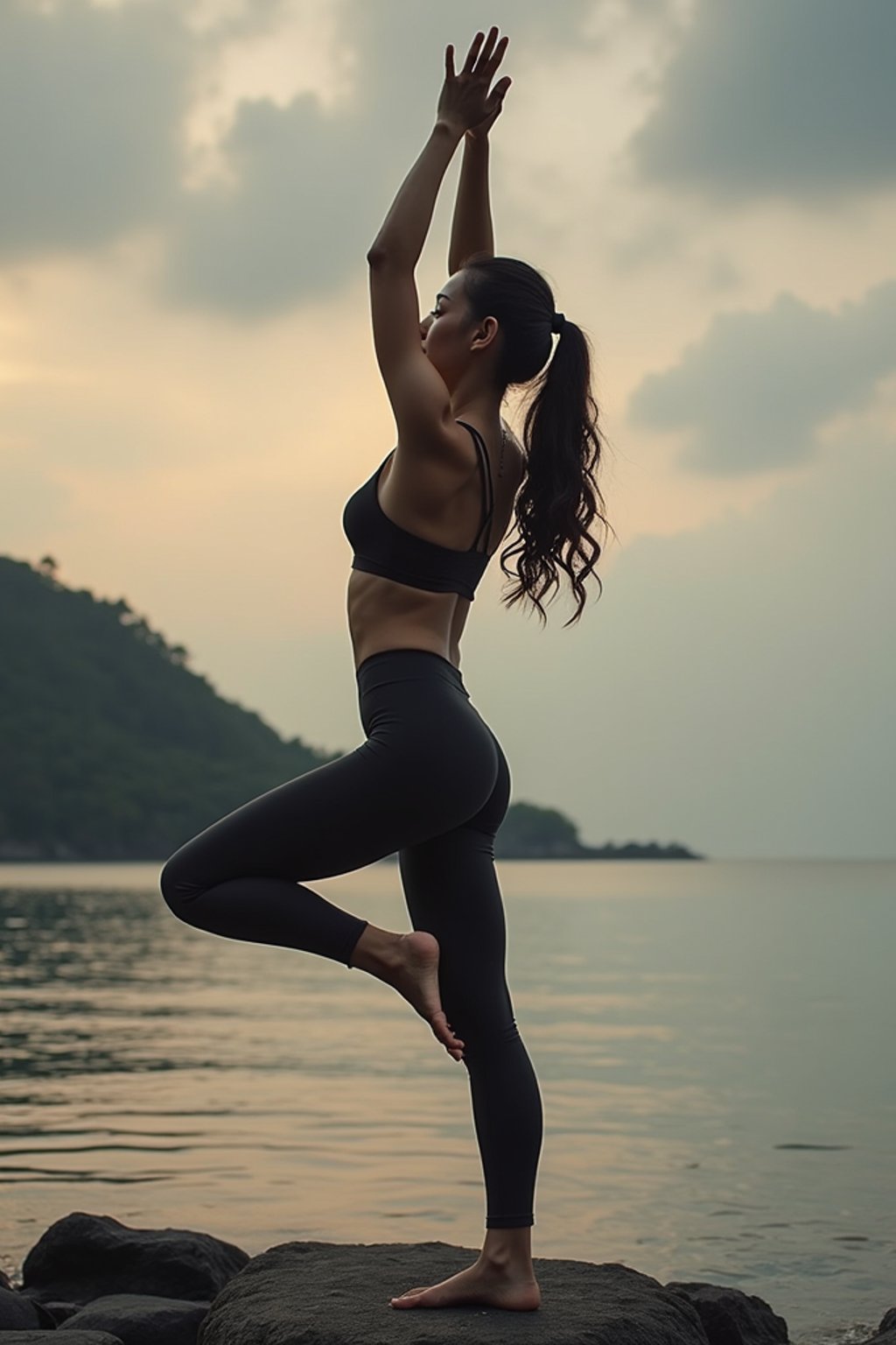 woman doing Yoga at a Yoga Retreat in Bali