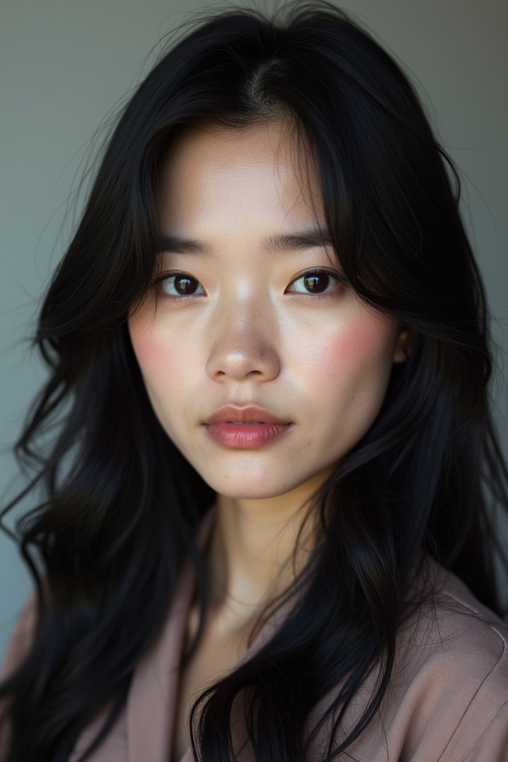 woman with black hair dyed