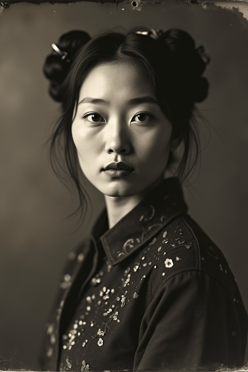 woman as a tintype photograph by george hurrell and james van der zee