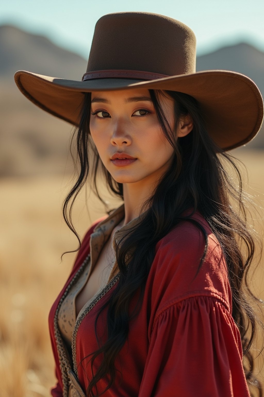 woman as Cowboy in the Wild West