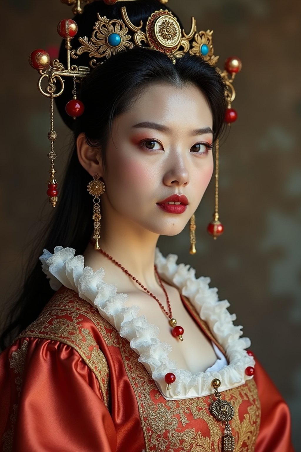 woman as 17th Century French  Queen