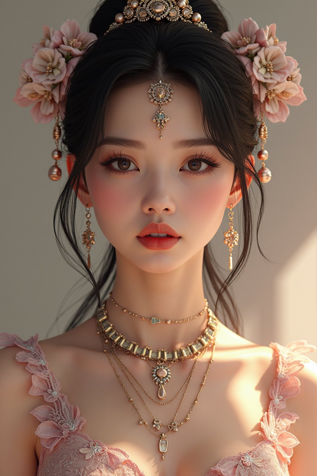 a beautiful fashion charming dreamlike woman with lv jewelry, character art, art by artgerm lau and wlop and and ilya kuvshinov and john singer sargent, hyperdetailed, 8 k realistic, symmetrical, frostbite 3 engine, cryengine, dof, trending on artstation, digital art