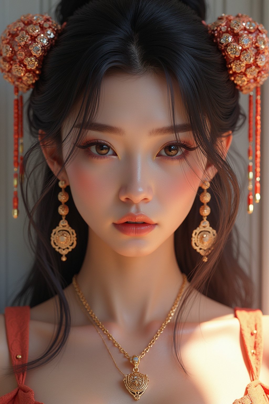 a beautiful fashion charming dreamlike woman with lv jewelry, character art, art by artgerm lau and wlop and and ilya kuvshinov and john singer sargent, hyperdetailed, 8 k realistic, symmetrical, frostbite 3 engine, cryengine, dof, trending on artstation, digital art