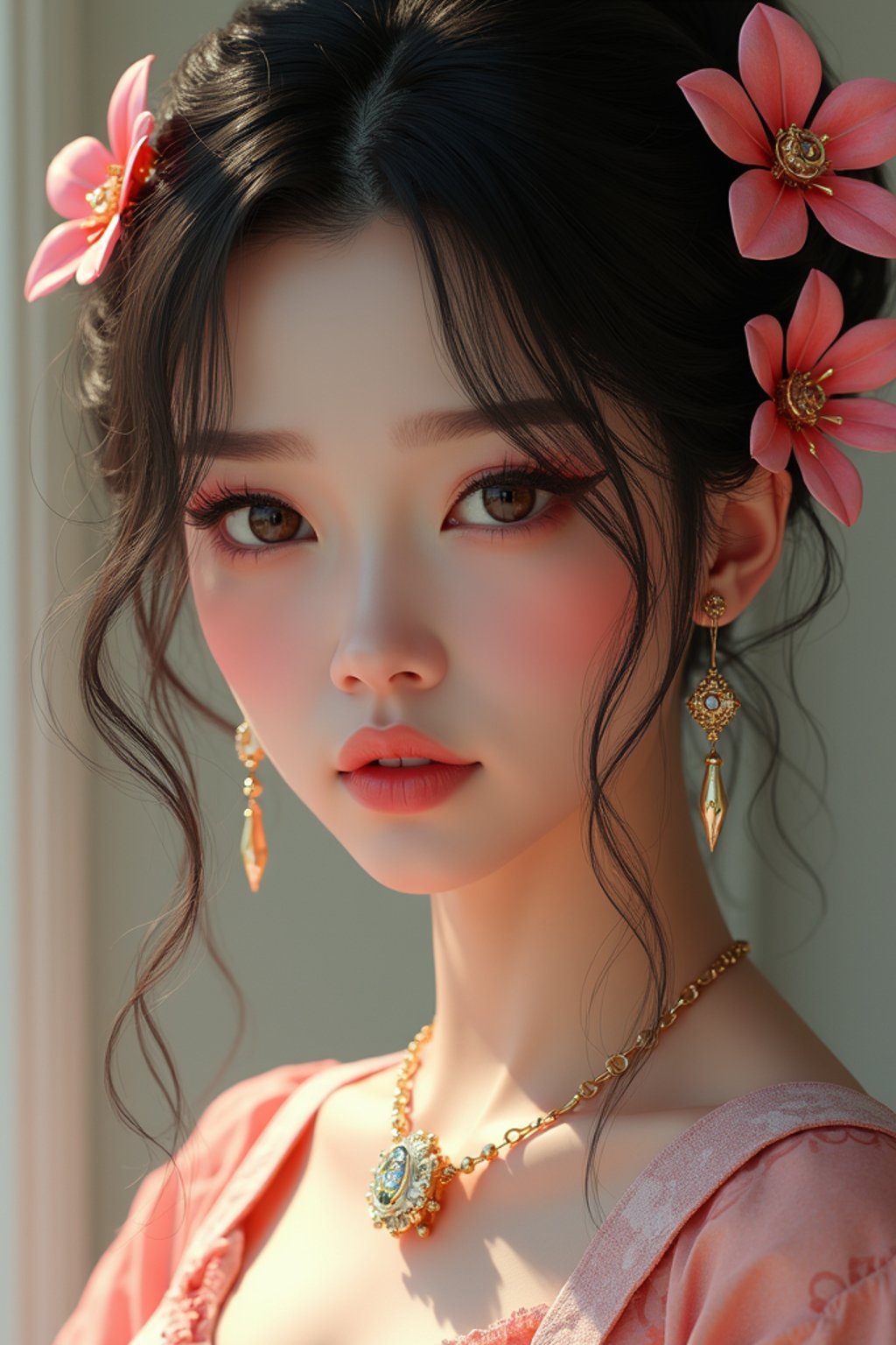 a beautiful fashion charming dreamlike woman with lv jewelry, character art, art by artgerm lau and wlop and and ilya kuvshinov and john singer sargent, hyperdetailed, 8 k realistic, symmetrical, frostbite 3 engine, cryengine, dof, trending on artstation, digital art