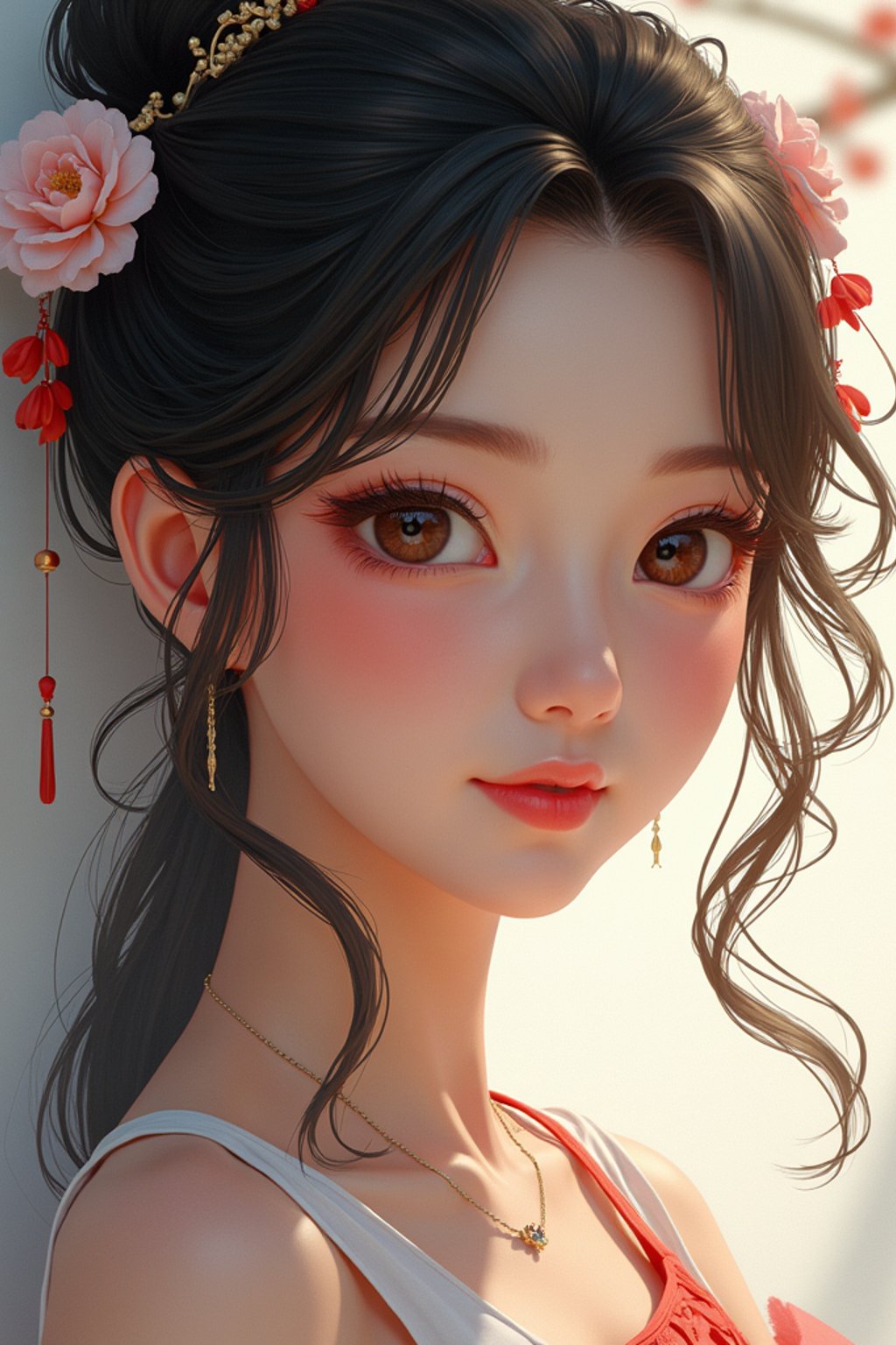 woman as concept art of a Ghibli anime illustration | | anime anime anime anime anime anime, cute - fine - face, pretty face, realistic shaded perfect face, fine details in the style of Ghibli Studios. by stanley artgerm lau, wlop, rossdraws, james jean, andrei riabovitchev, marc simonetti, and sakimichan, trending on artstation