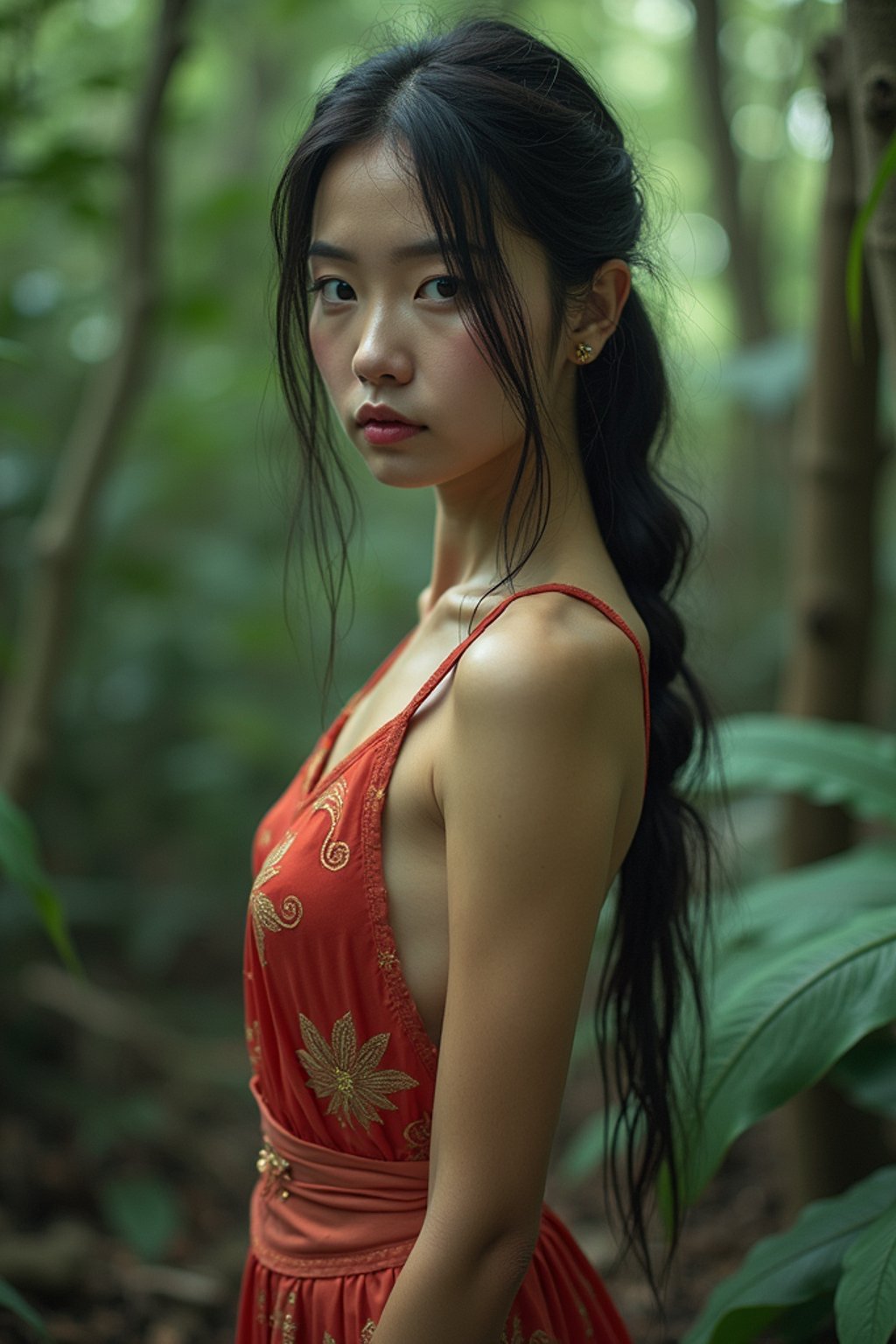 woman in the jungle