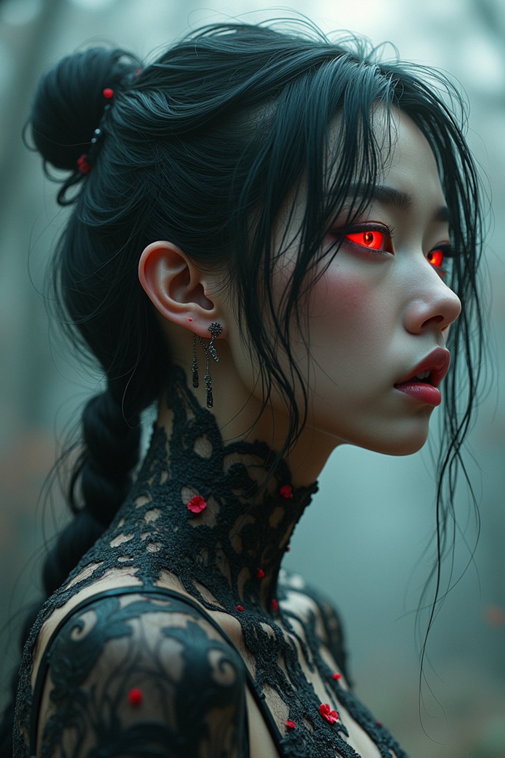 woman as a zombie, 7 days to die zombie, fine art, award winning, intricate, elegant, sharp focus, cinematic lighting, digital painting, 8 k concept art, art by guweiz and z. w. gu, masterpiece, trending on artstation, 8 k