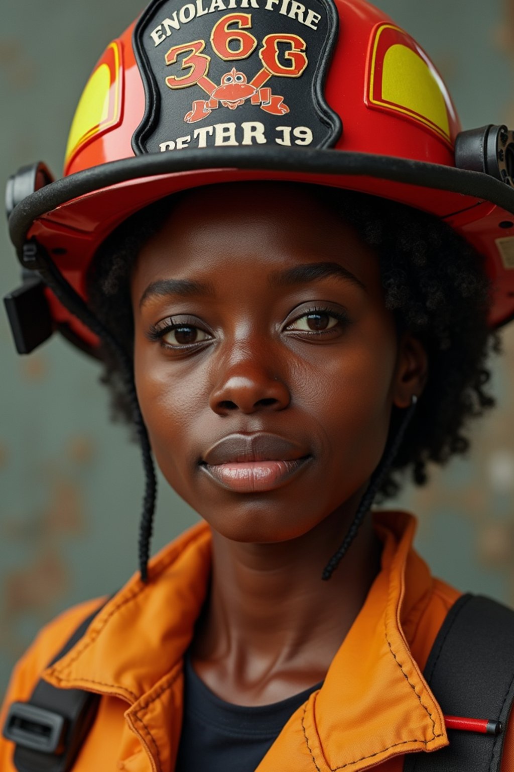 woman as a Firefighter. highly detailed