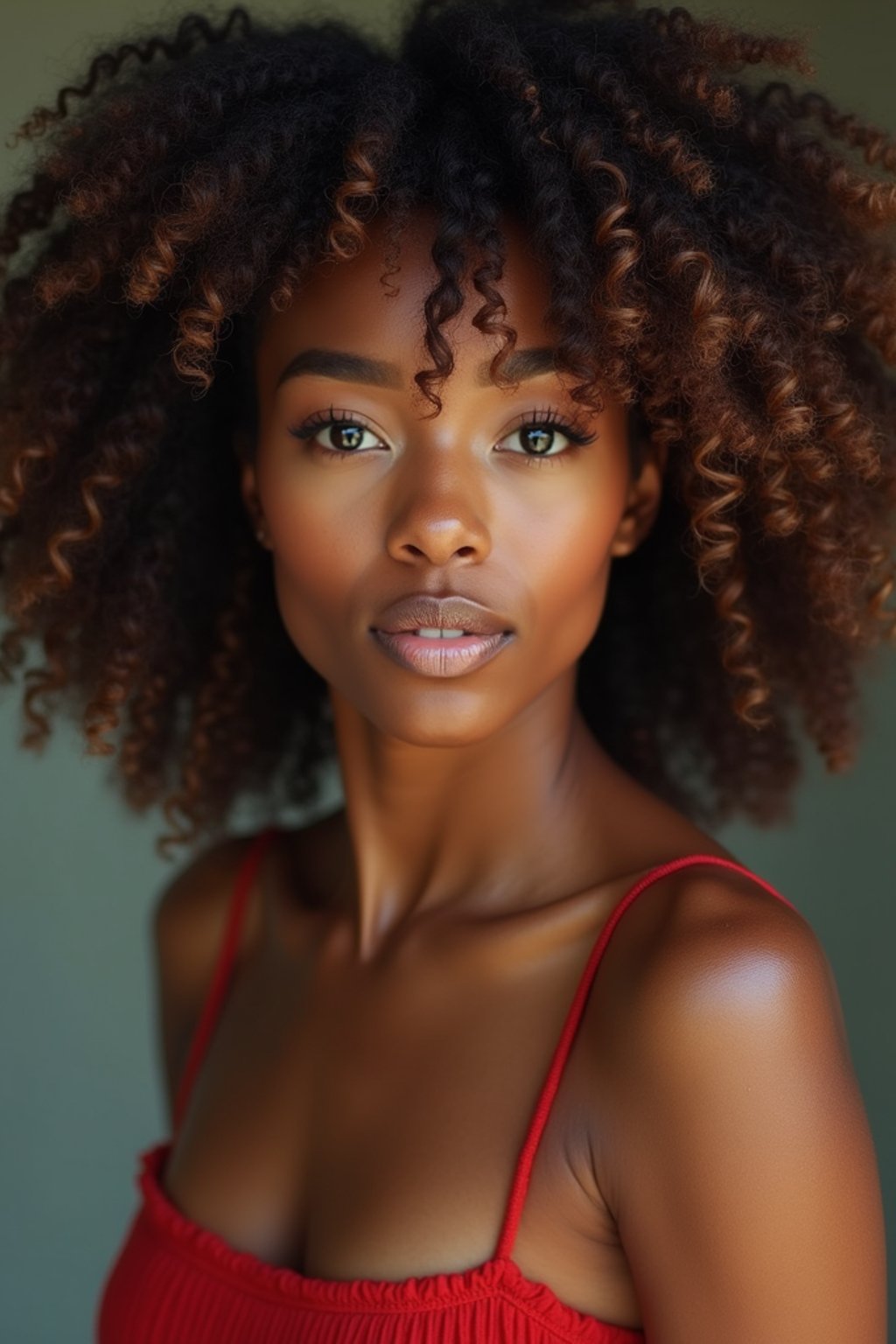 woman with brunette hair dyed