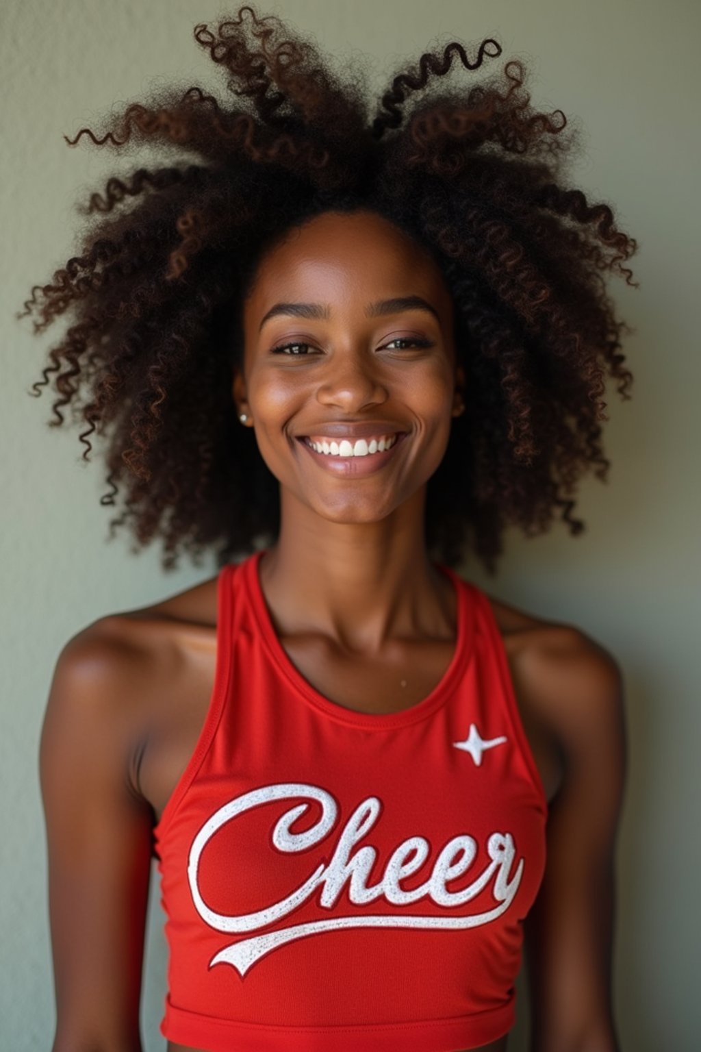 woman as Cheerleader at college