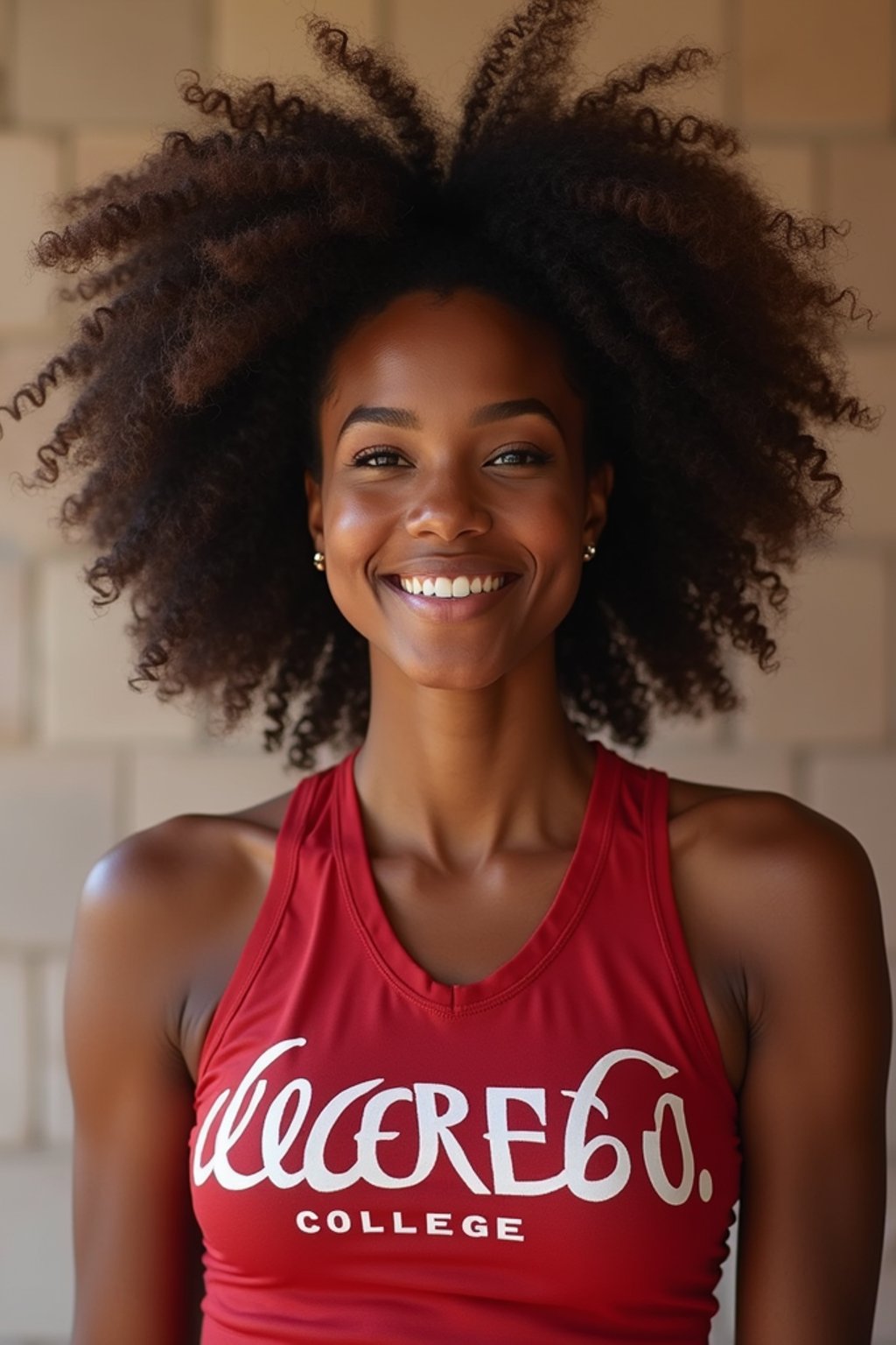 woman as Cheerleader at college