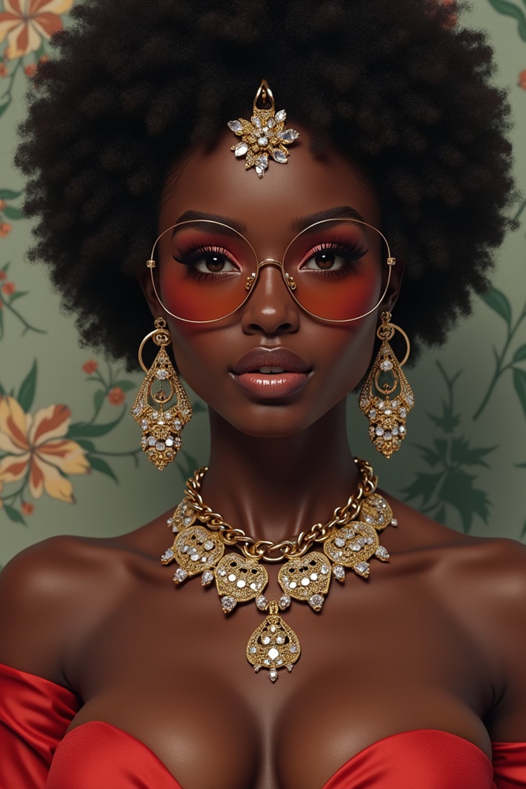 a  pin up as a beautiful fashion charming dreamlike woman with lv jewelry, character art, art by artgerm lau and wlop and and ilya kuvshinov and john singer sargent, hyperdetailed, 8 k realistic, symmetrical, frostbite 3 engine, cryengine, dof, trending on artstation, digital art