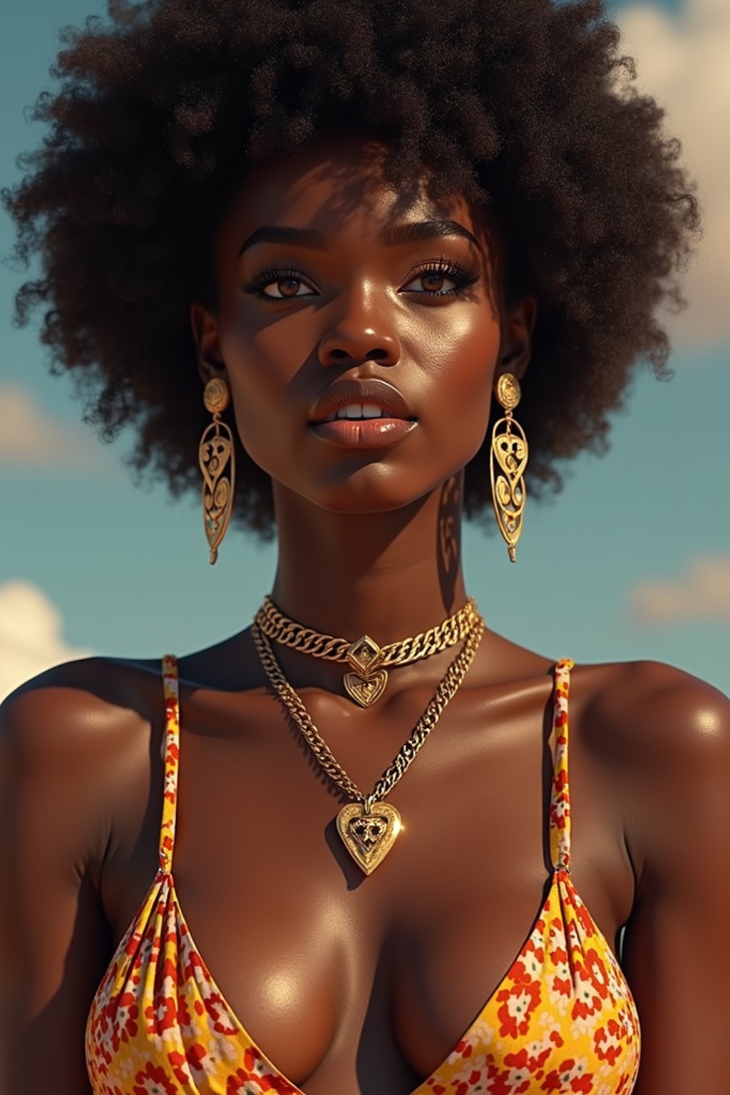 a  pin up as a beautiful fashion charming dreamlike woman with lv jewelry, character art, art by artgerm lau and wlop and and ilya kuvshinov and john singer sargent, hyperdetailed, 8 k realistic, symmetrical, frostbite 3 engine, cryengine, dof, trending on artstation, digital art