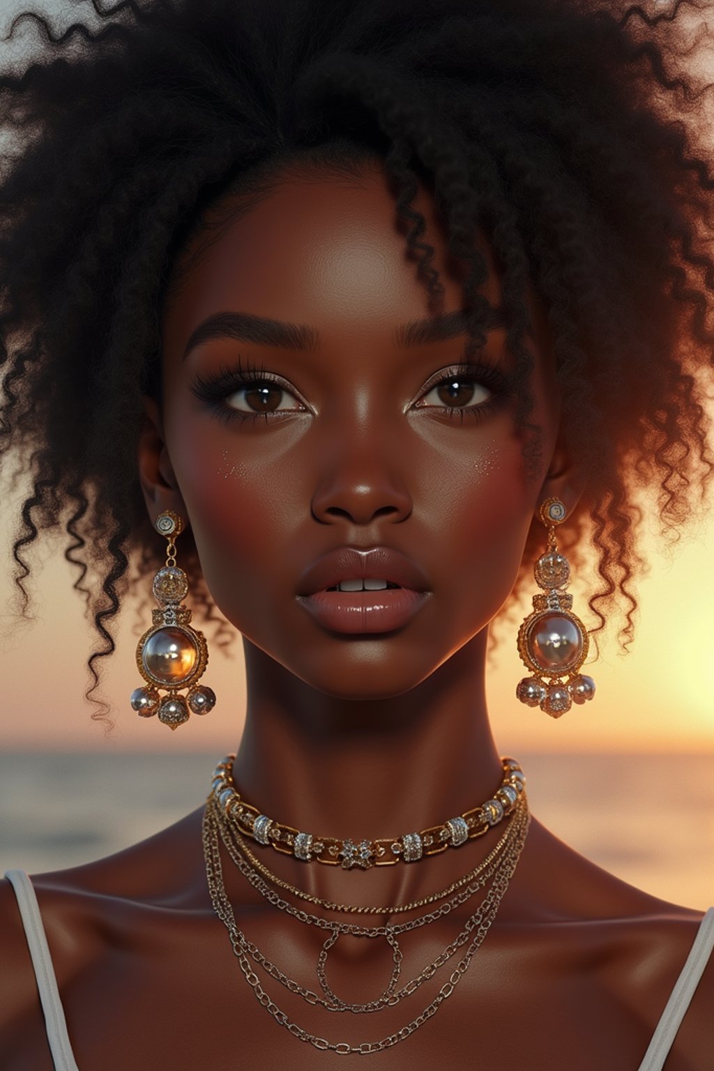 a beautiful fashion charming dreamlike woman with lv jewelry, character art, art by artgerm lau and wlop and and ilya kuvshinov and john singer sargent, hyperdetailed, 8 k realistic, symmetrical, frostbite 3 engine, cryengine, dof, trending on artstation, digital art