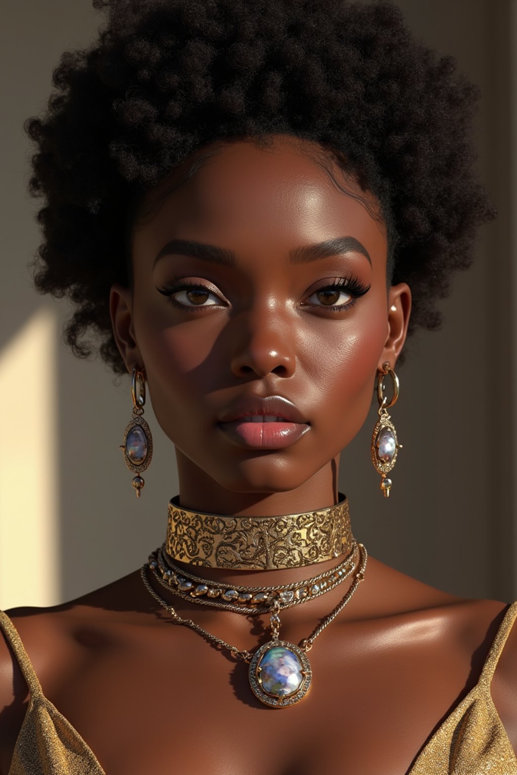 a beautiful fashion charming dreamlike woman with lv jewelry, character art, art by artgerm lau and wlop and and ilya kuvshinov and john singer sargent, hyperdetailed, 8 k realistic, symmetrical, frostbite 3 engine, cryengine, dof, trending on artstation, digital art