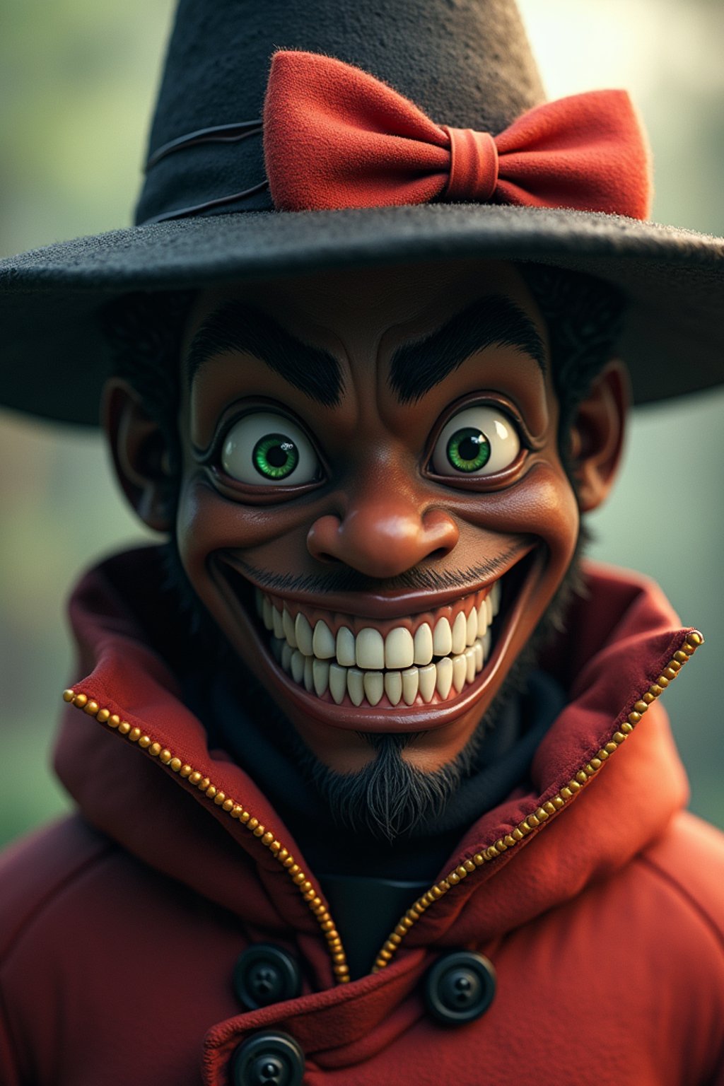 man as the personification of the Halloween holiday in the form of man with a villain's smile, (cute)cute hats, cute cheeks, unreal engine, highly detailed, artgerm digital illustration, woo tooth, studio ghibli, deviantart, sharp focus, artstation, by Alexei Vinogradov bakery, sweets, emerald eyes