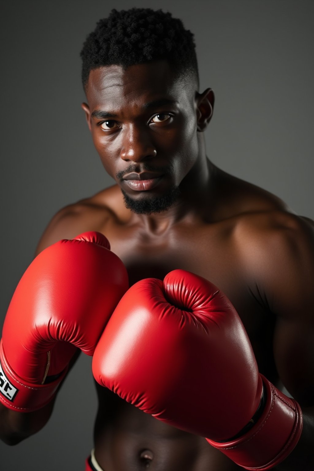 man as a Boxer wearing Boxing Gloves