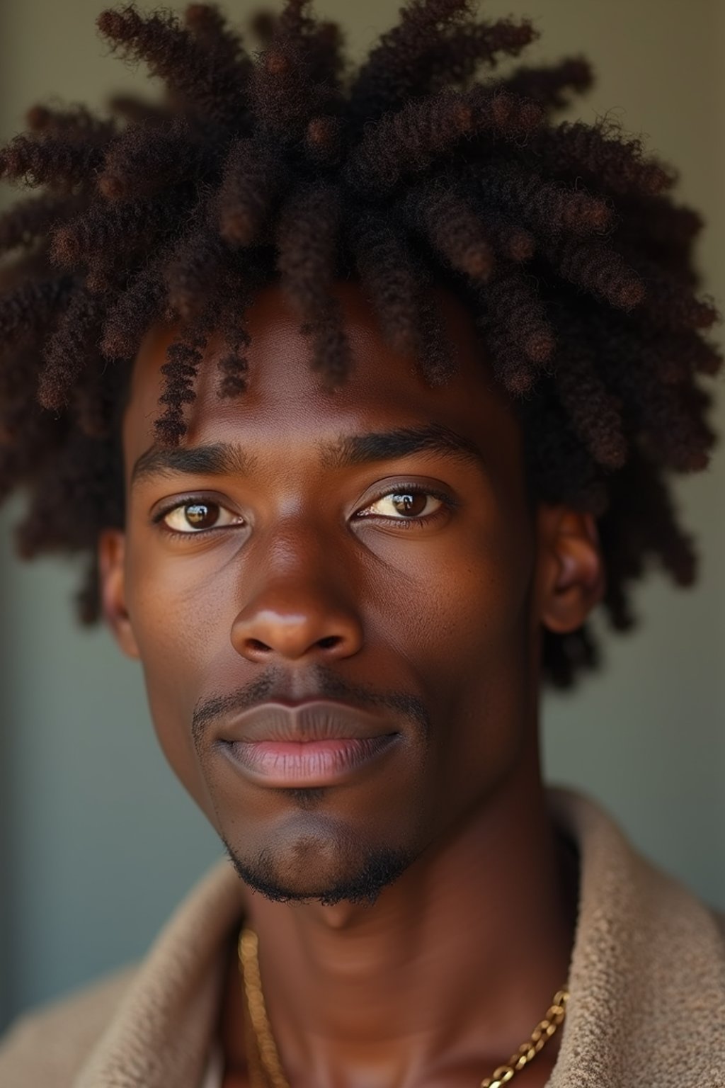 man with brunette hair dyed