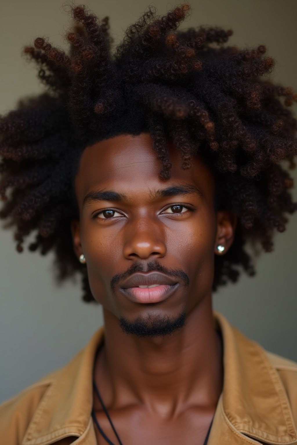 man with brunette hair dyed