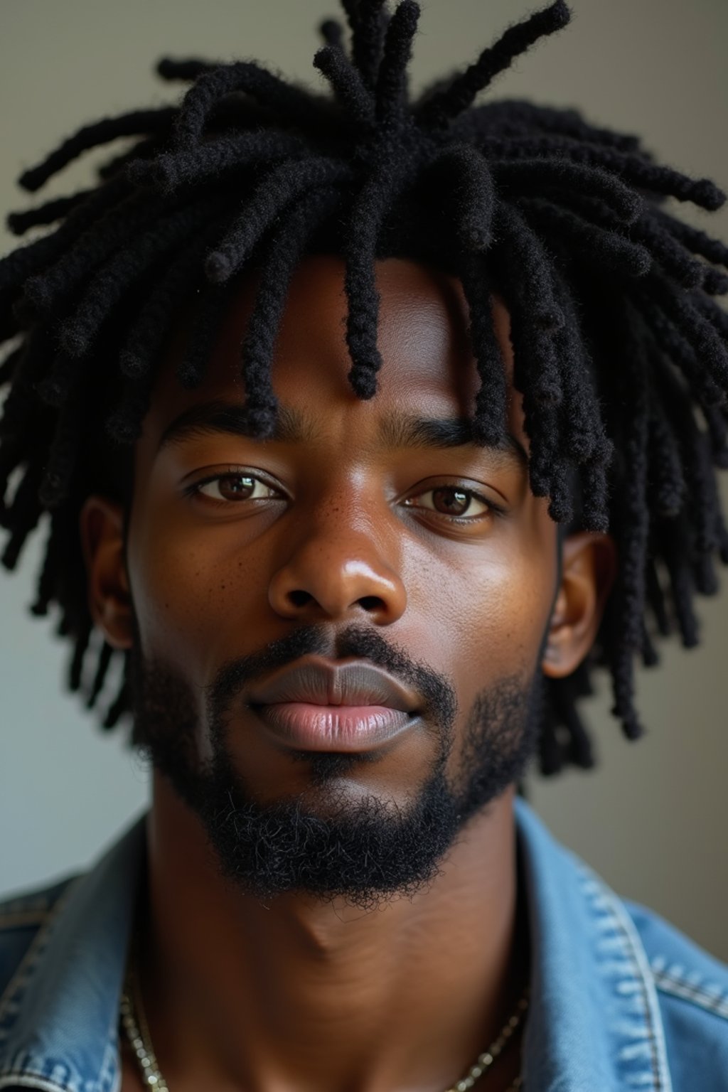 man with black hair dyed